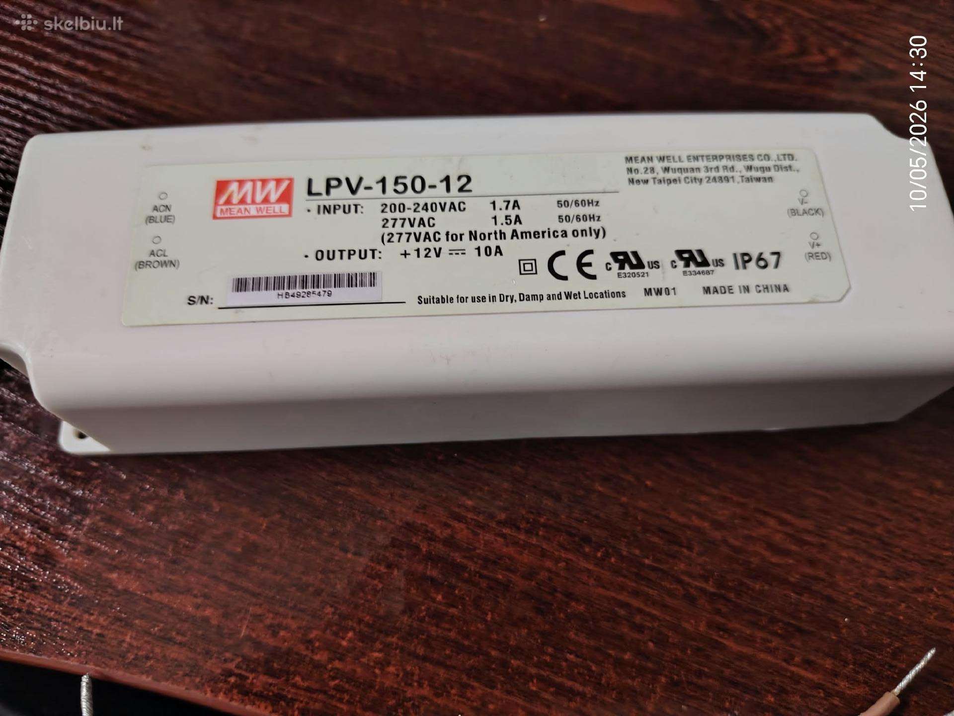 Ac Mean Well Lpv-150-12