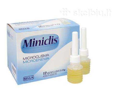 Miniclis 9g 12 vnt. klizmutės