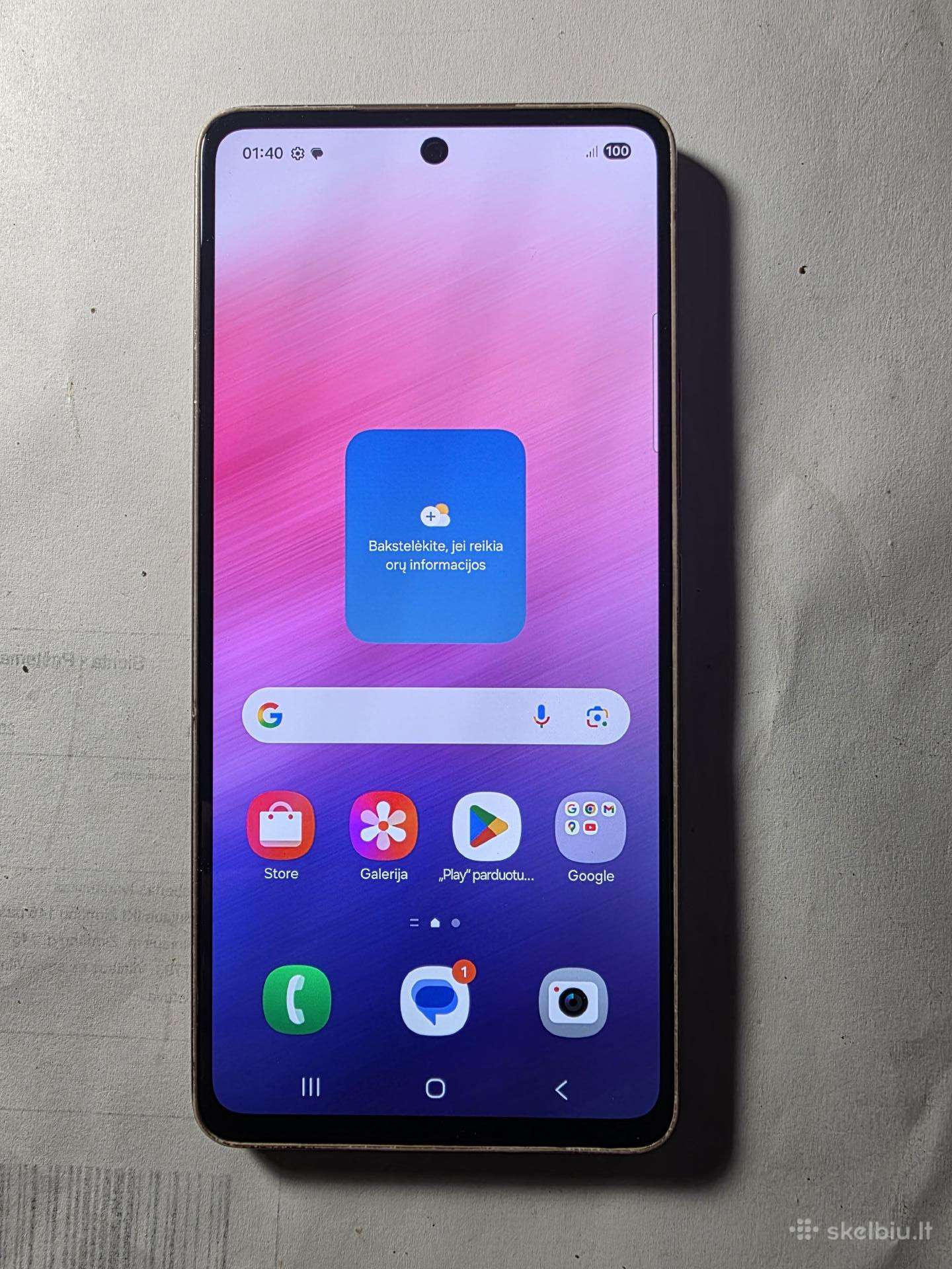 Samsung Galaxy A53 5G idalus auksine spalva