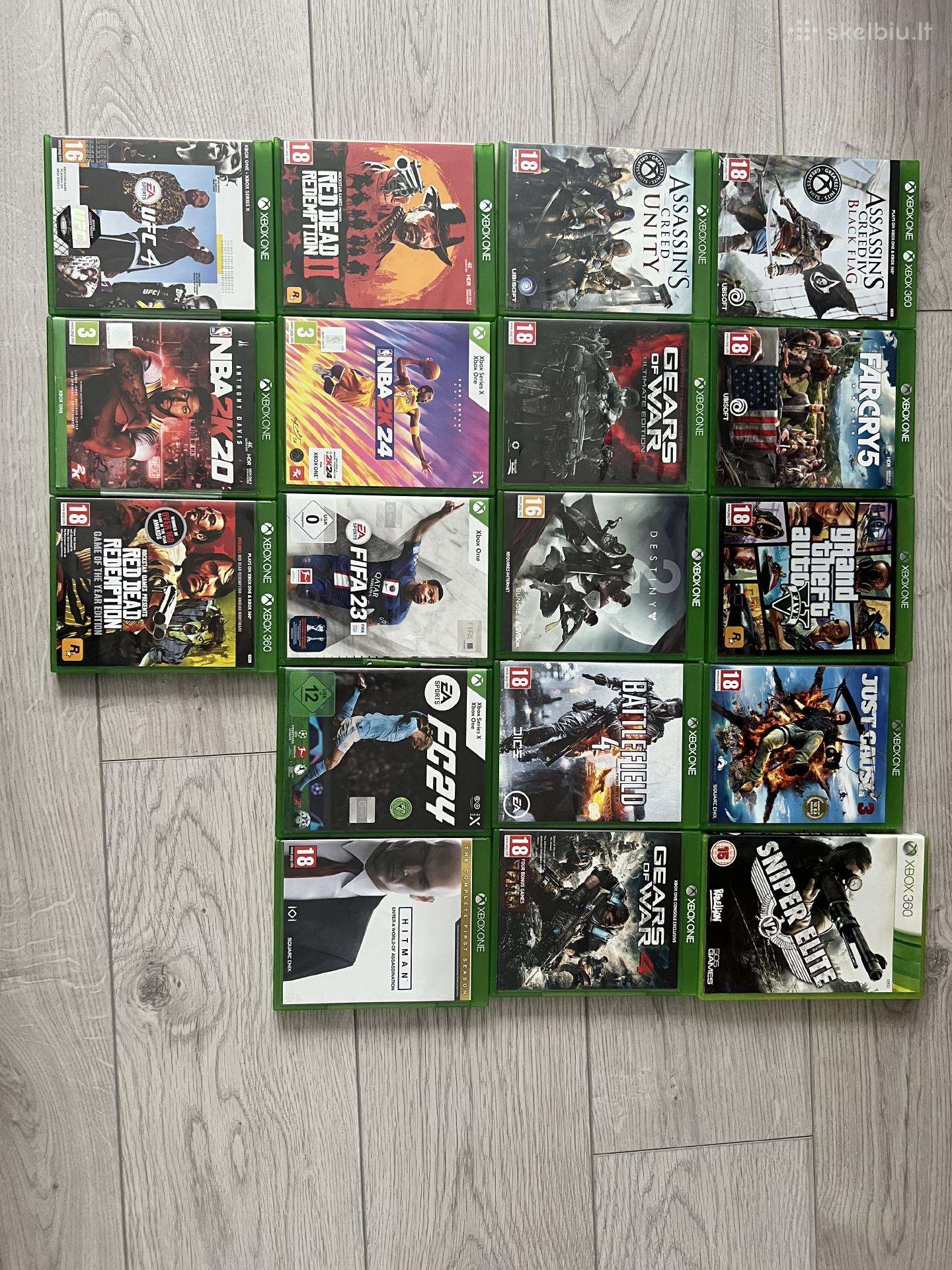 Parduodami Xbox ir Playstation žaidimai