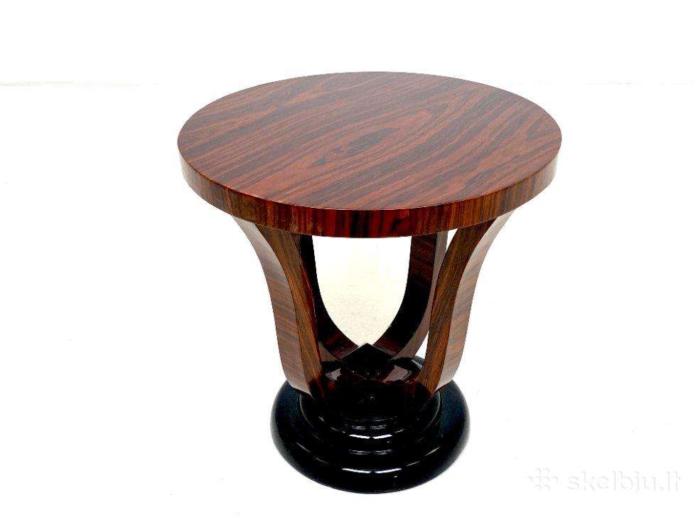 Art deco stiliaus apvalus staliukas 3v