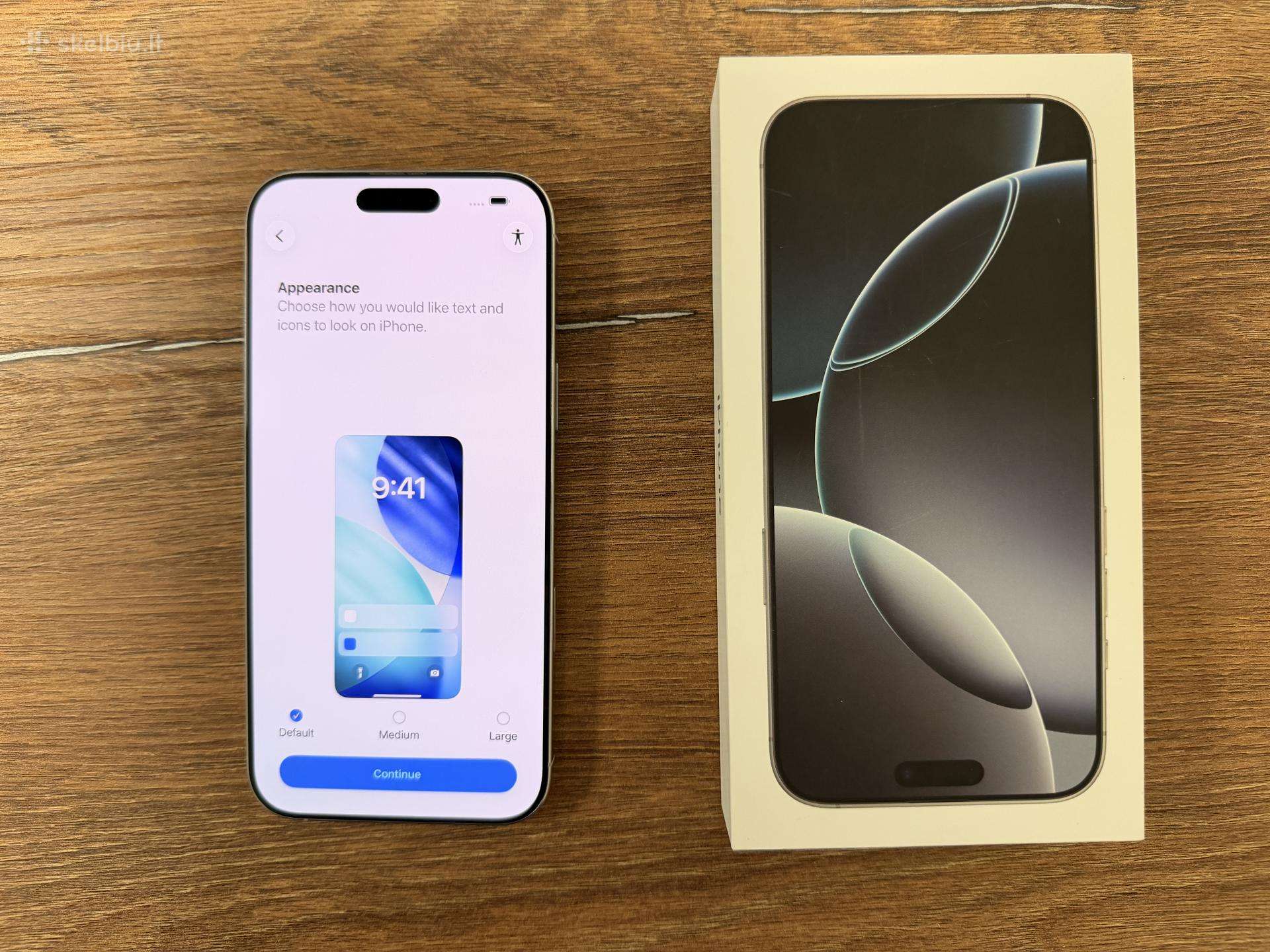 iPhone 16 Pro Max 256 GB (Naudotas)