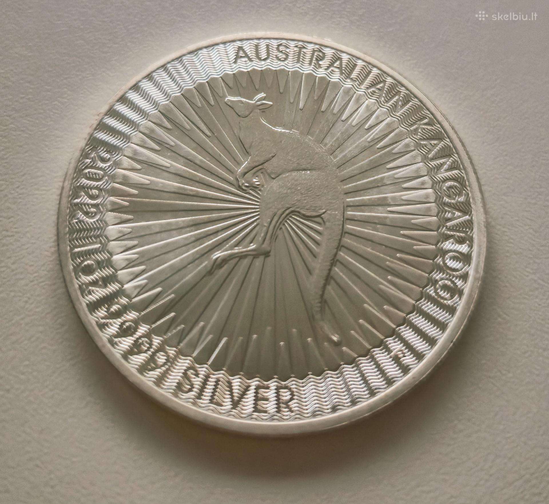 Kengūra Australija sidabrinė moneta
