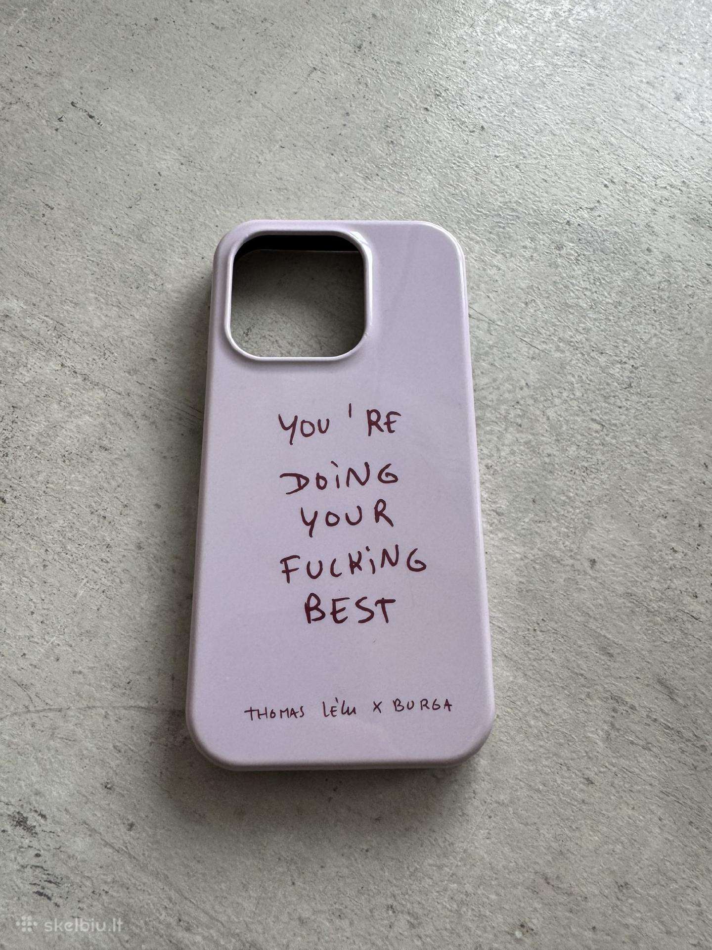 Burga dėklai iPhone 15 Pro, 2 vnt.