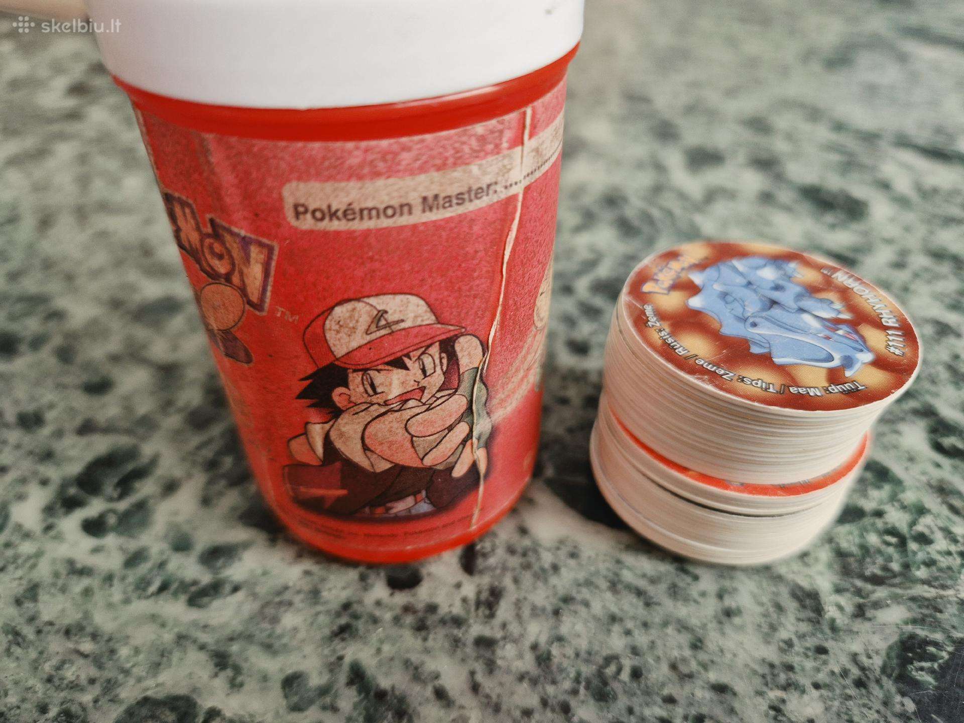 35 Pokemon Tazo + dėžutė