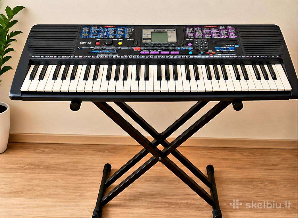 Sintezatorius Yamaha su dvigubu stovu