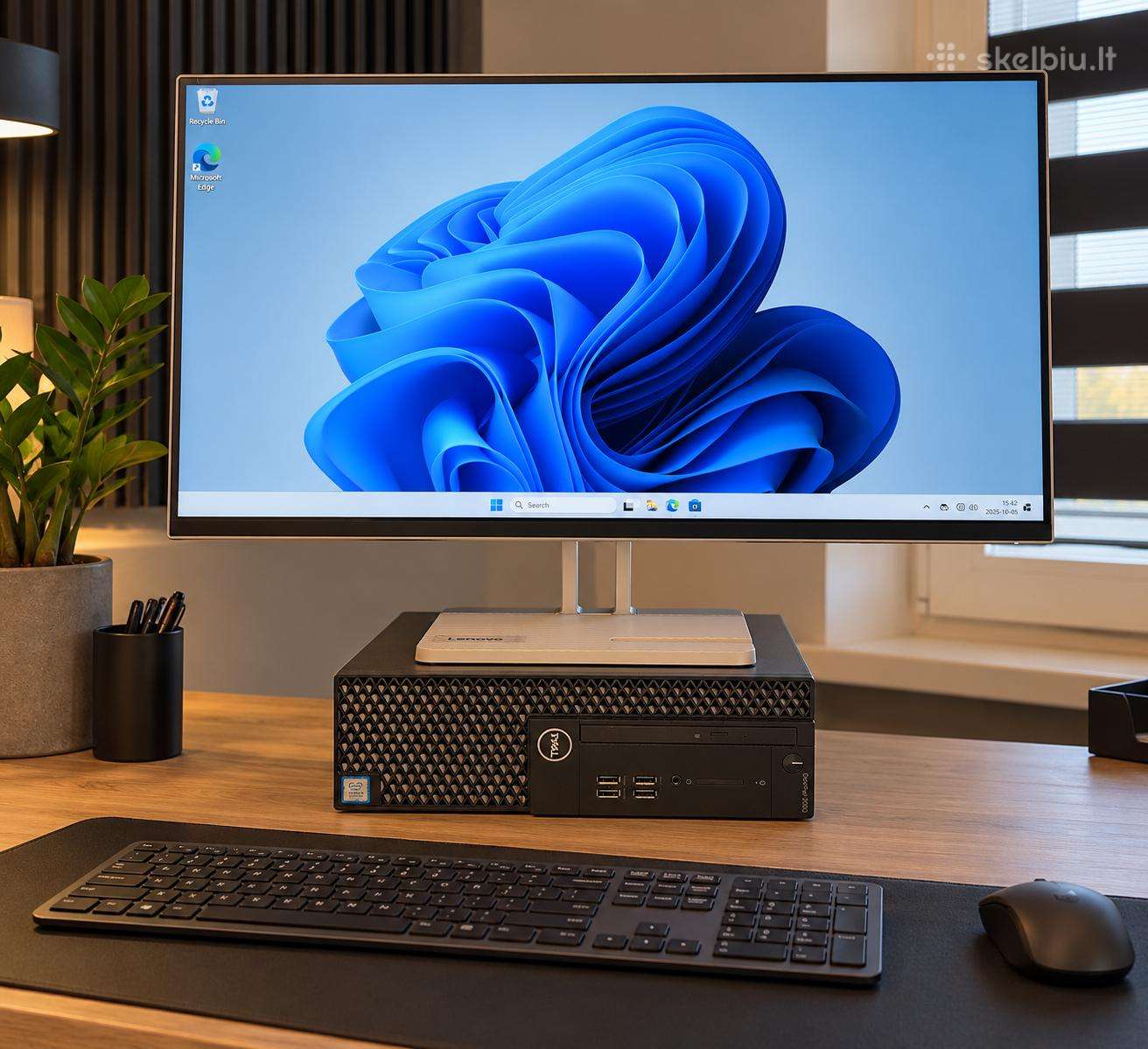 Dell Optiplex 3060 + Lenovo L24i-4a monitorius