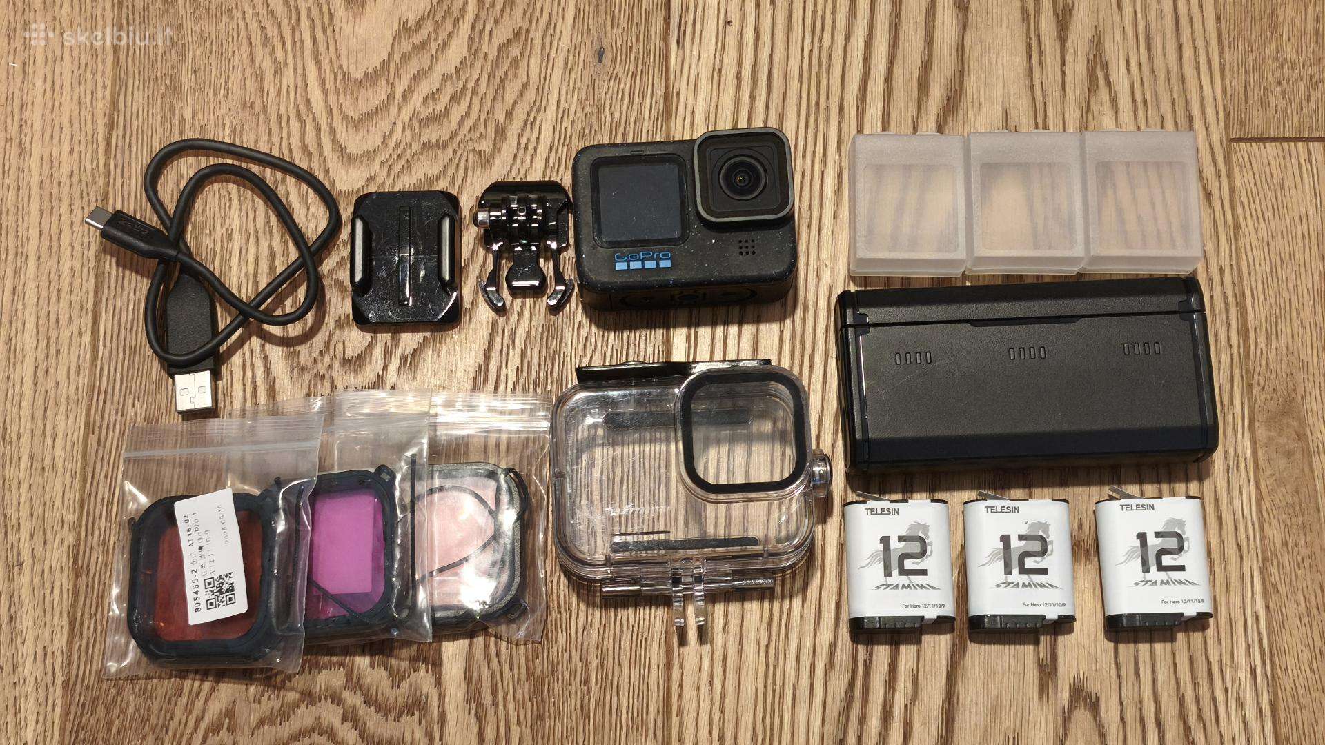 Gopro 12 su telesin baterijom