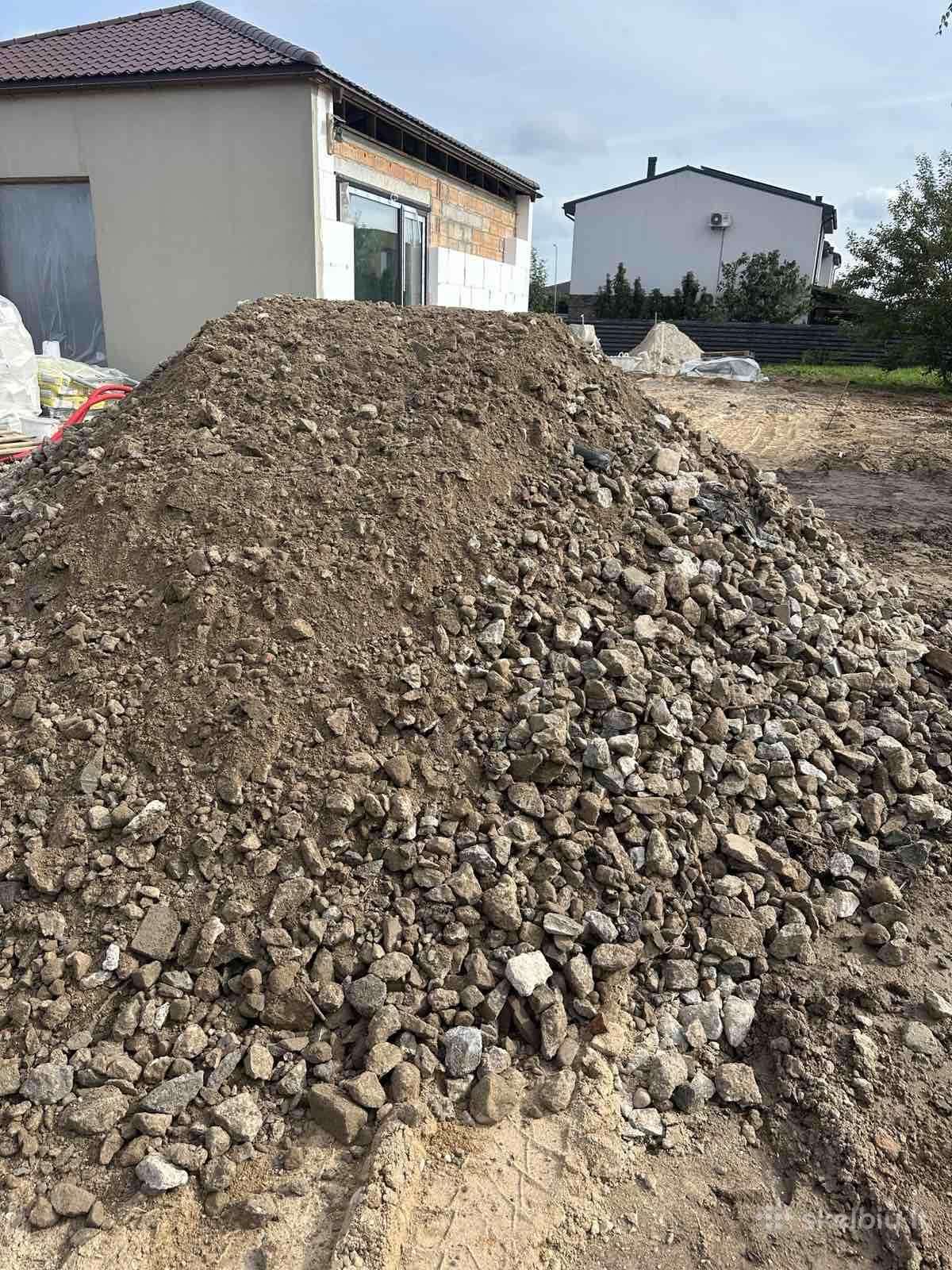 Maltas betonas, gruzas, dolomito skalda