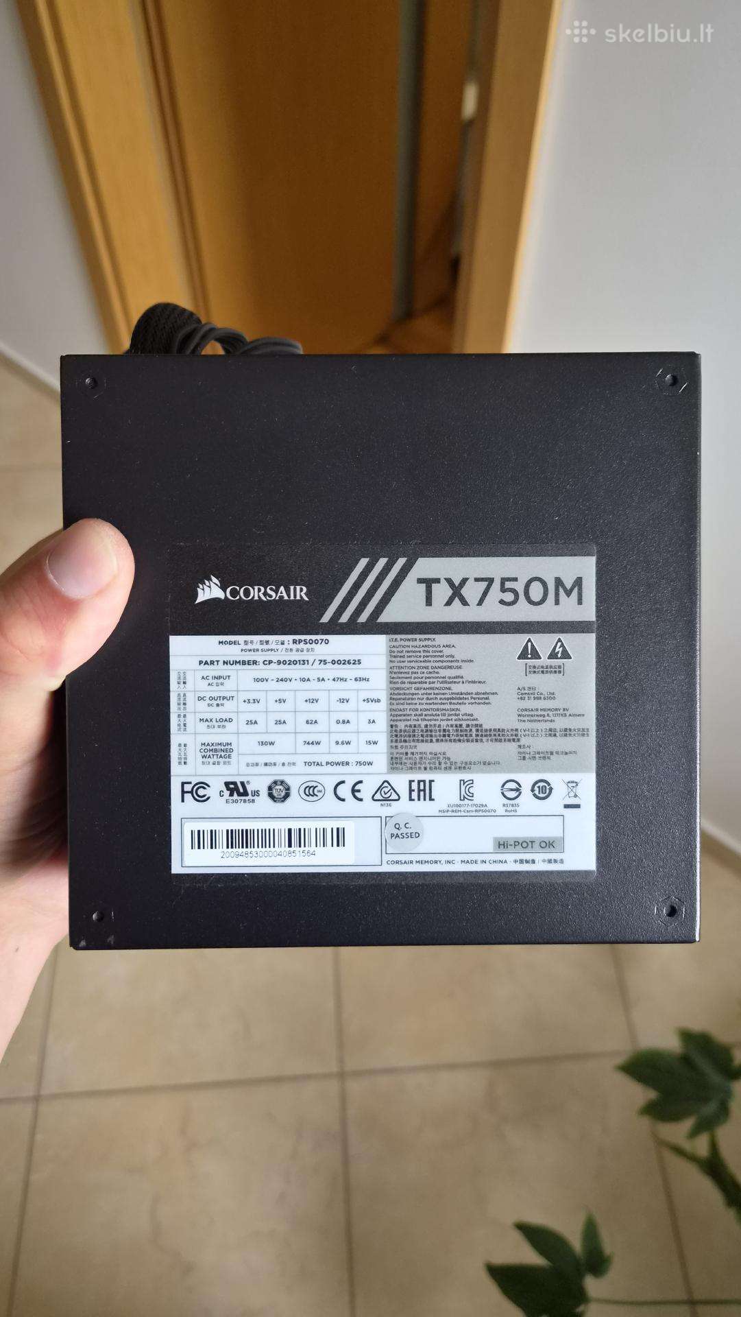 Corsair Tx750m 750w 80 Plus Gold 120mm