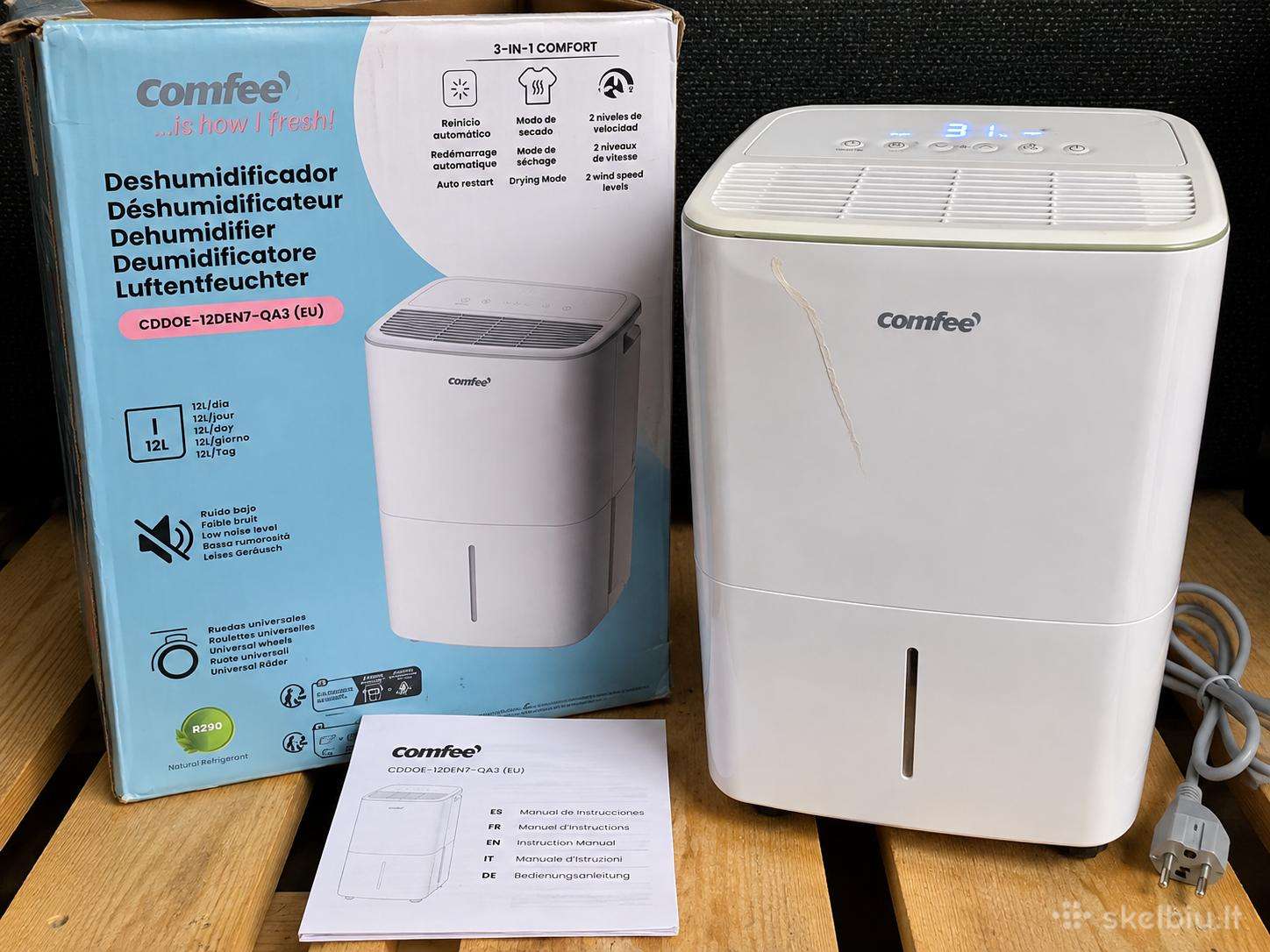 Comfee Cddf-12den7-qa3 – oro sausintuvas / drėgmės
