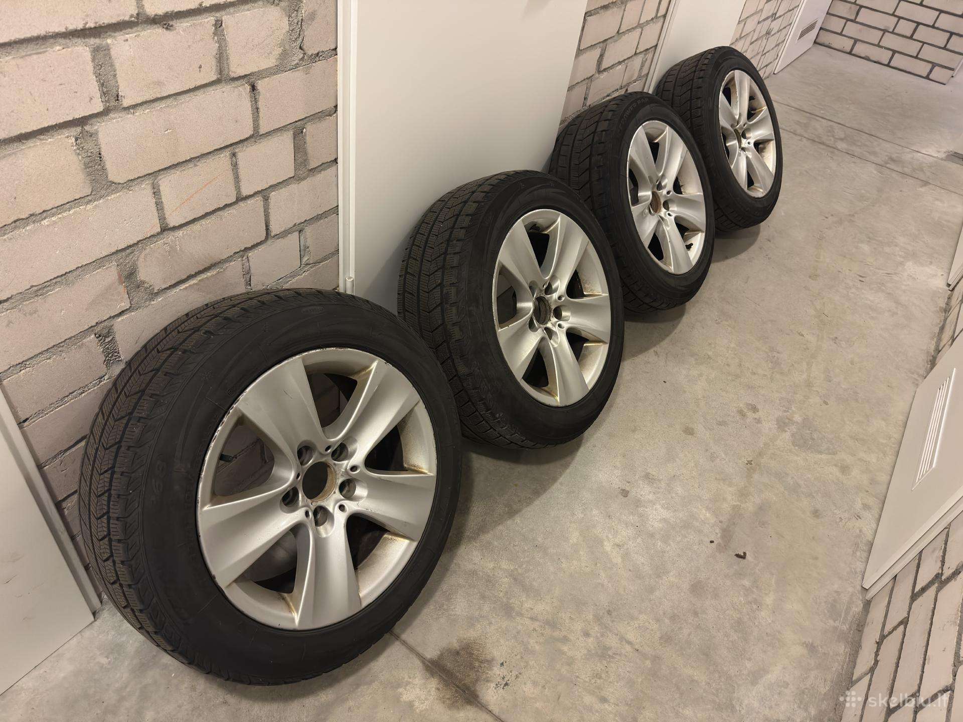 R17 Bmw ratlankiai su žieminėmis padangomis