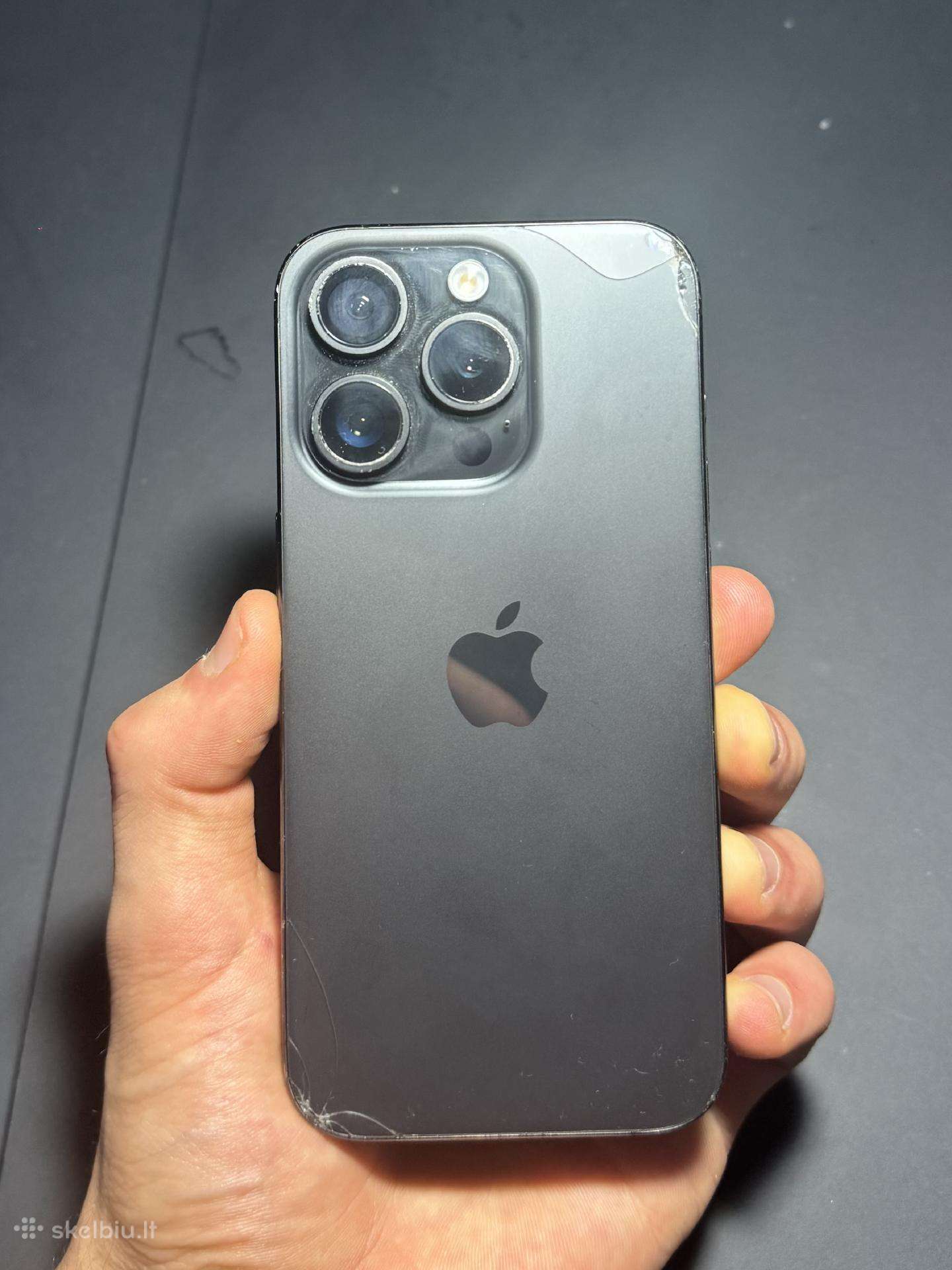 Parduodamas iPhone 15 Pro 128gb Black Titanium
