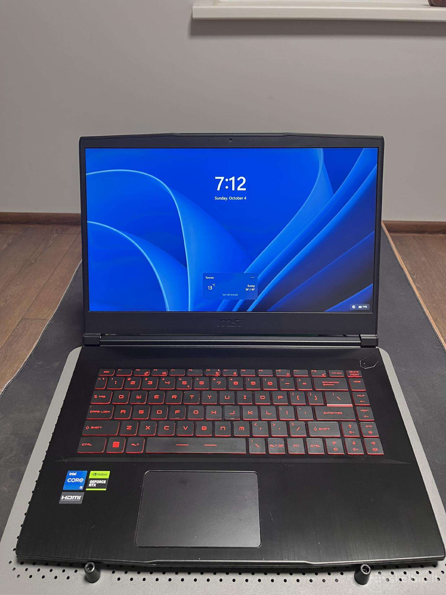Msi Gaming Laptop – i5 / Rtx 3050 / 16gb