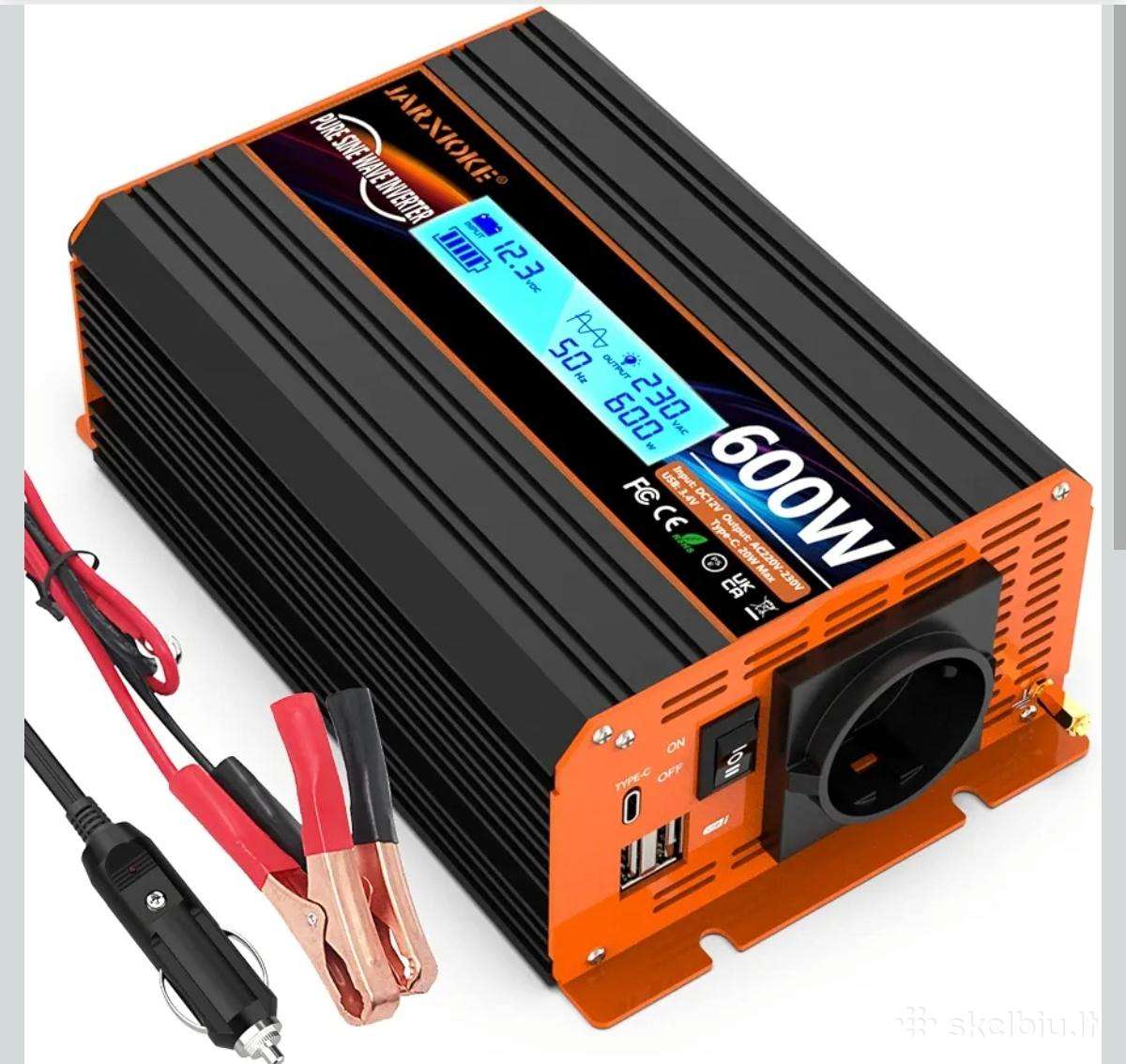 Įtampos keitiklis,inverteris 600w