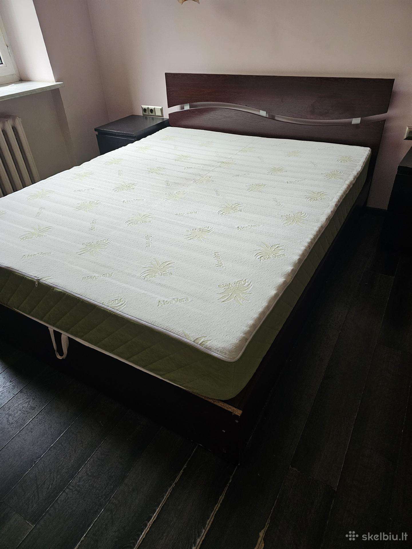 Dvigulė lova 160200 su švariu Aloe Vera čiužiniu
