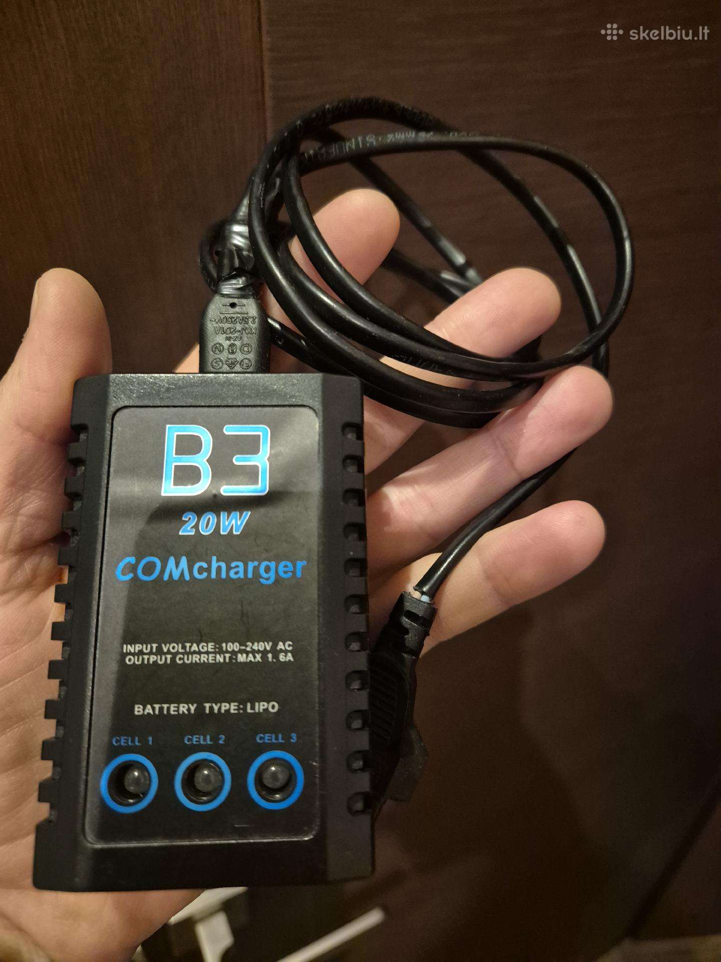 Lipo 2s 3s 20w 1.6a pakrovėjas