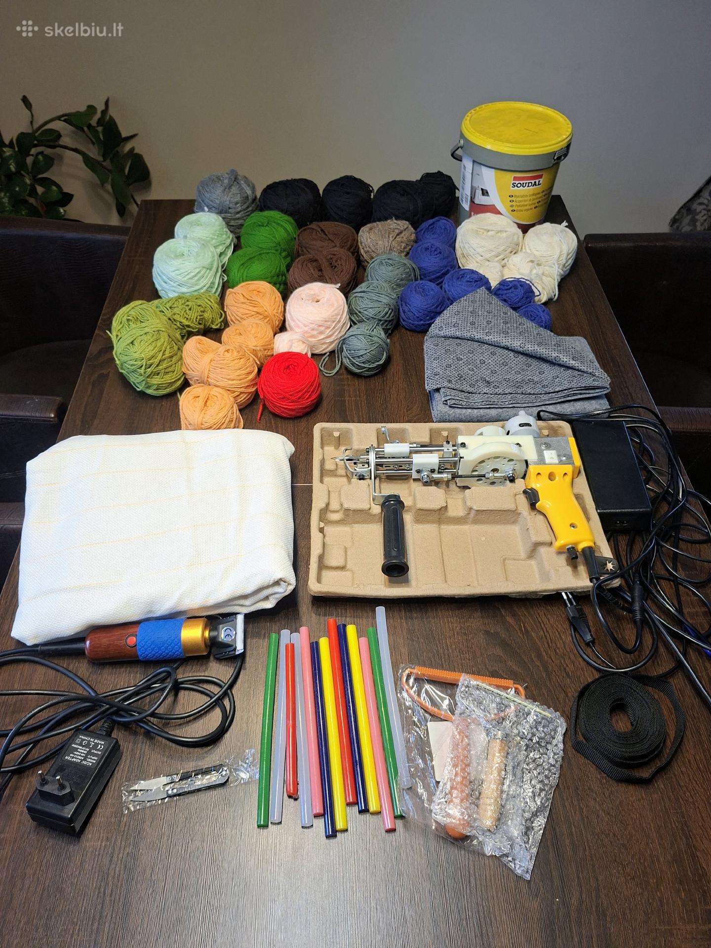 Pilnas kilimukų tufting rinkinys