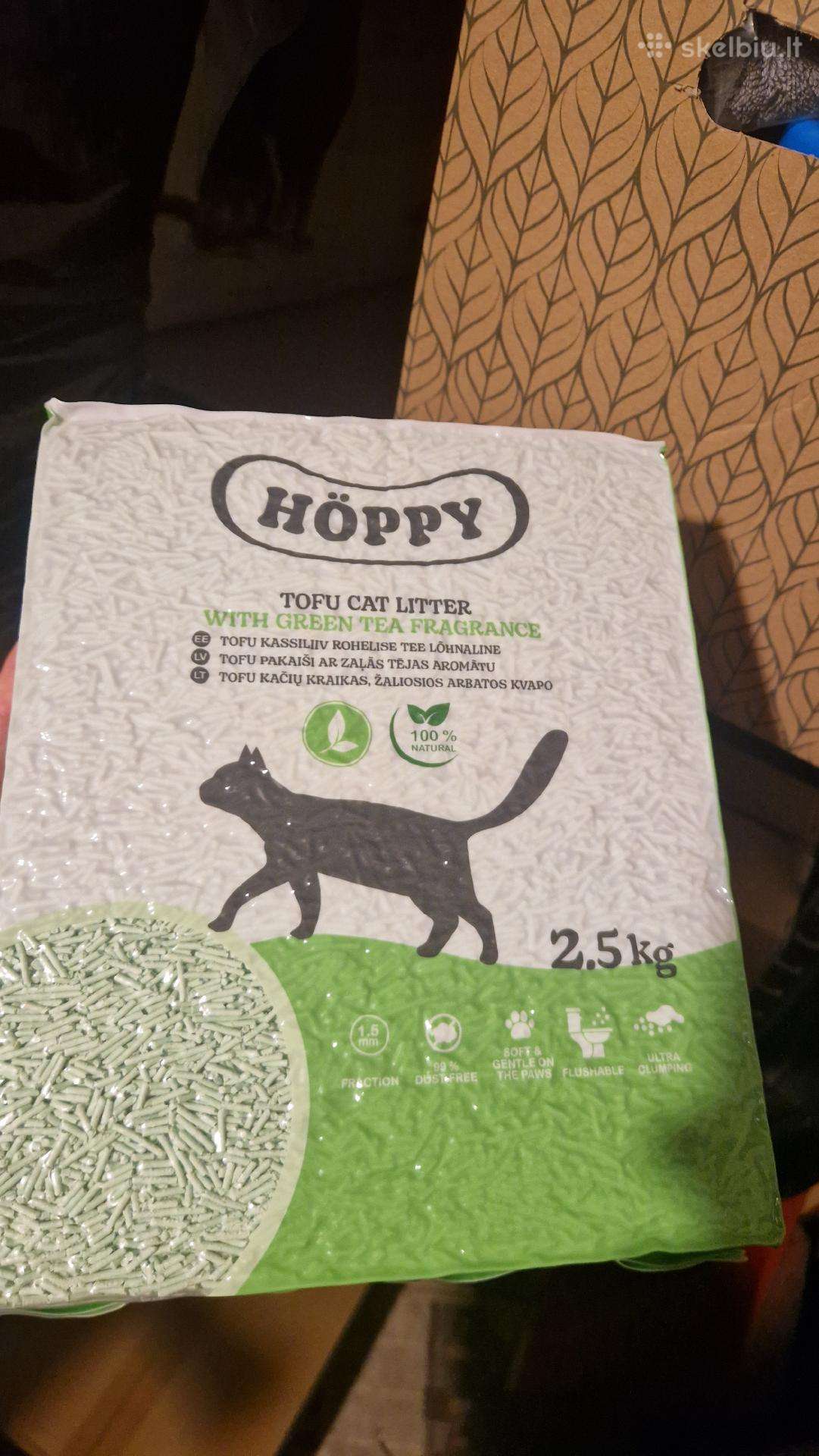 Tofu kraikas katėms Hoppy 2,5kg x 10 vnt