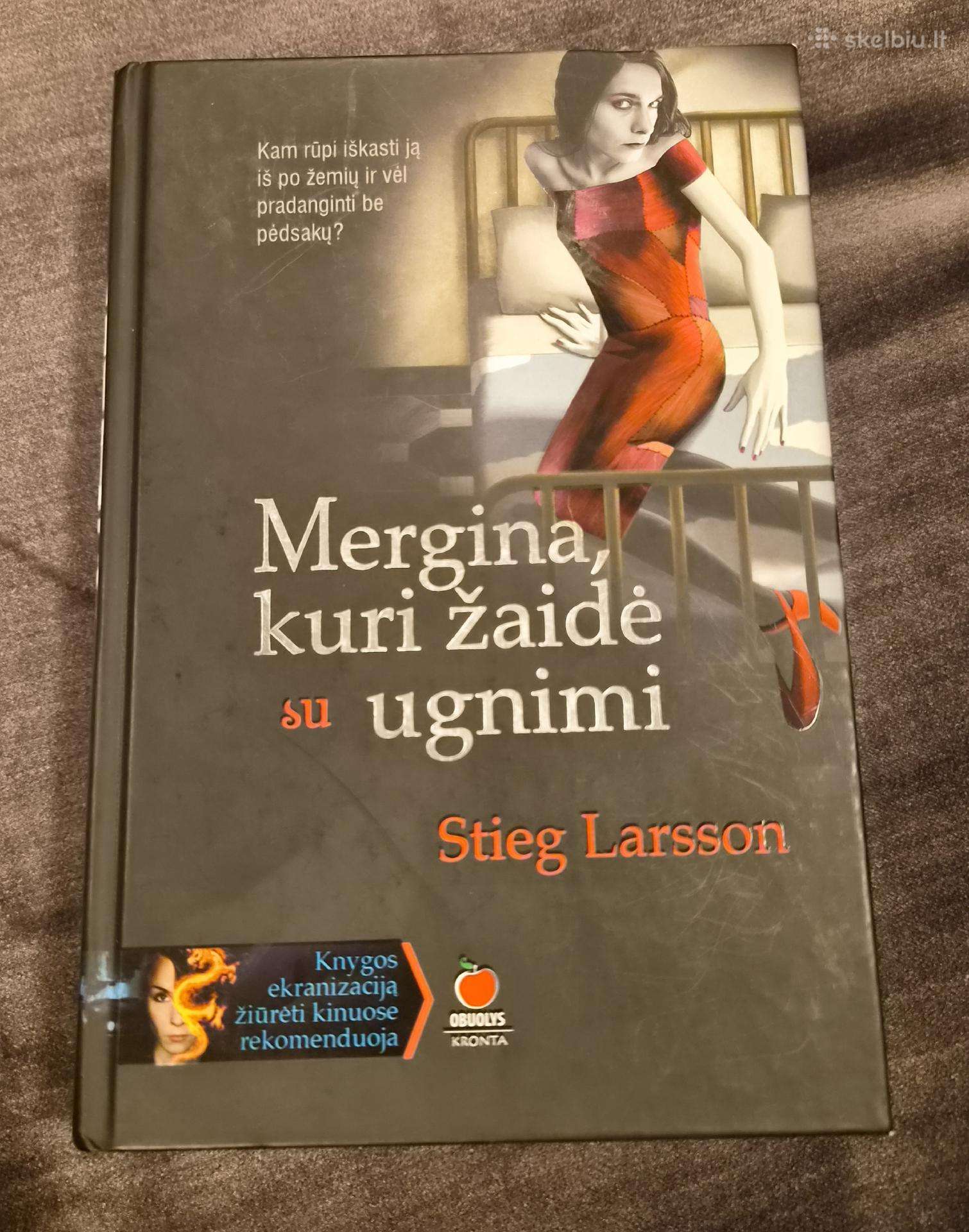 Knyga. Mergina kuri žaidė su ugnimi