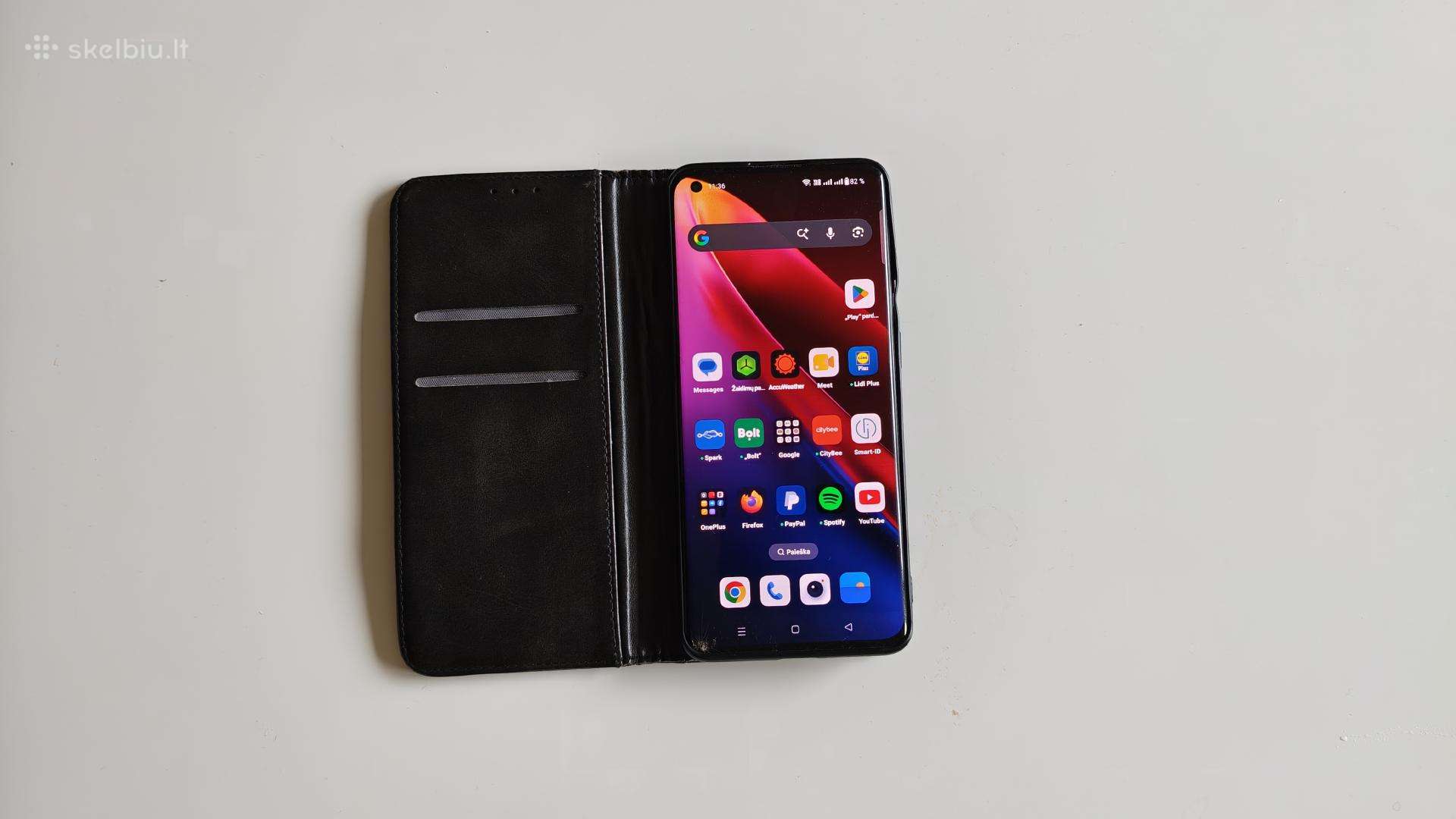 Oneplus 9 Pro dėklas/piniginė/magnetukai