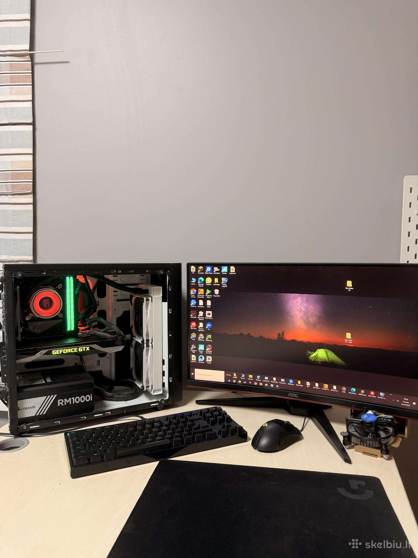 Gaming Pc i5-10400 Gtx 1080 32gb + 144hz