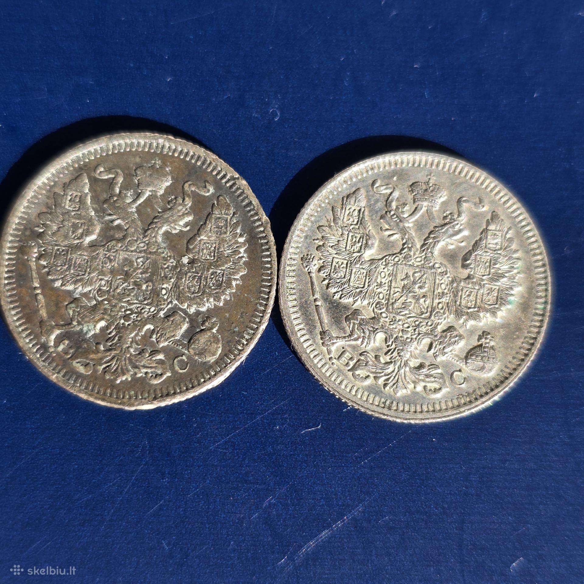 Rusija 1913 20 kop. Ag500 3,6g