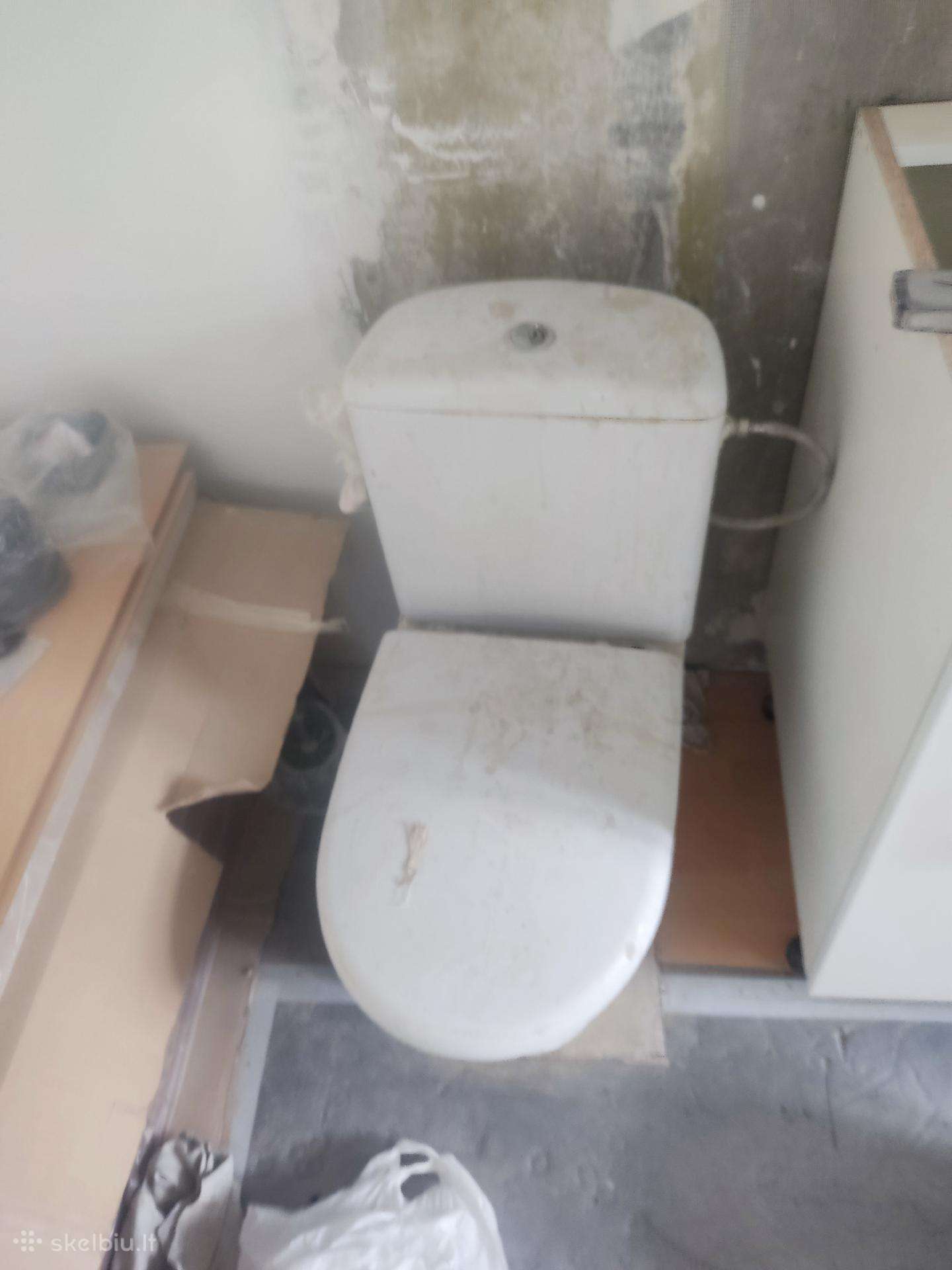 Laikinas WC klozetas unitazas statybom