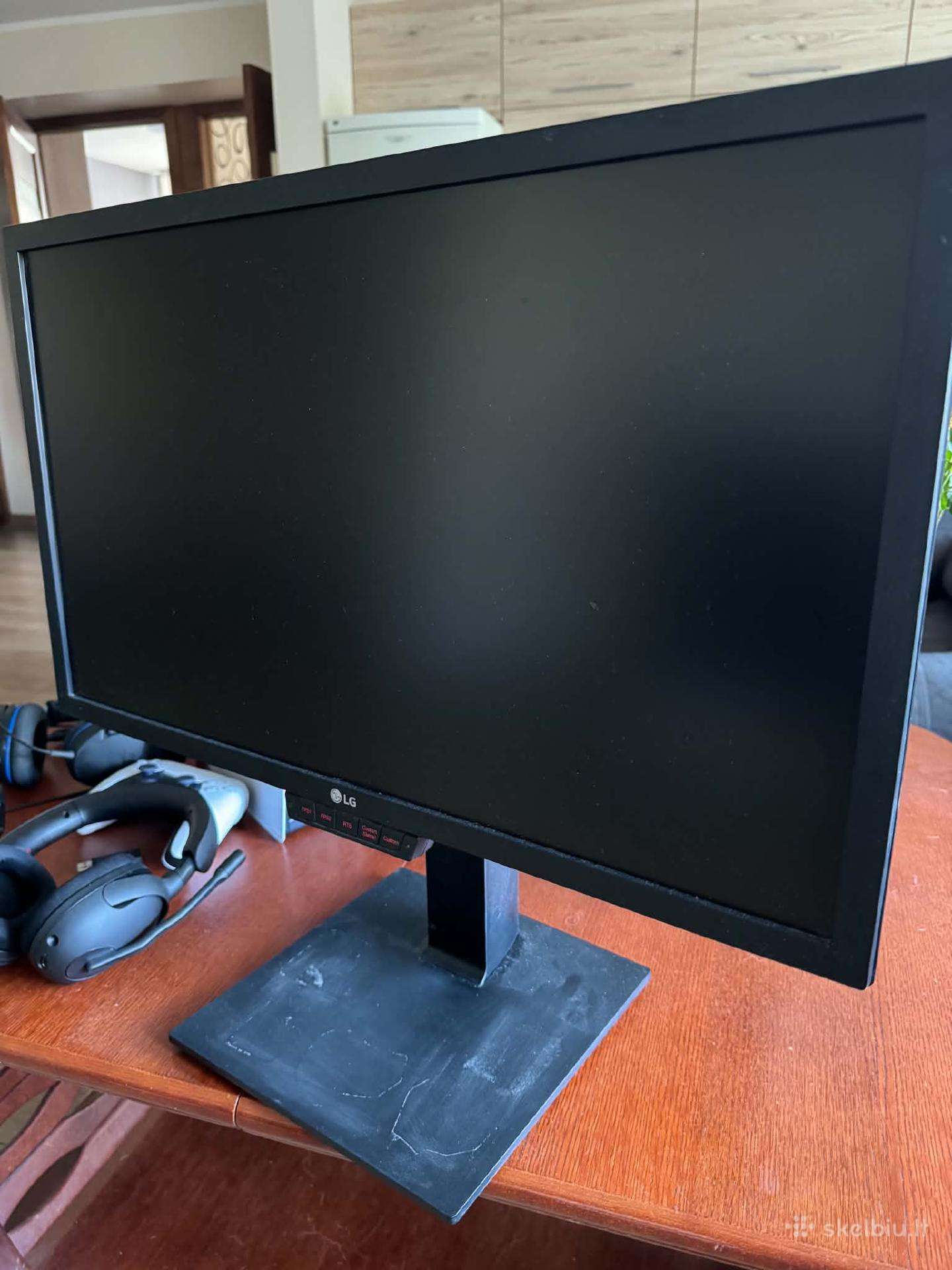 Sony Inzone H5 ausinės LG 24gm79g-b 144hz monitor