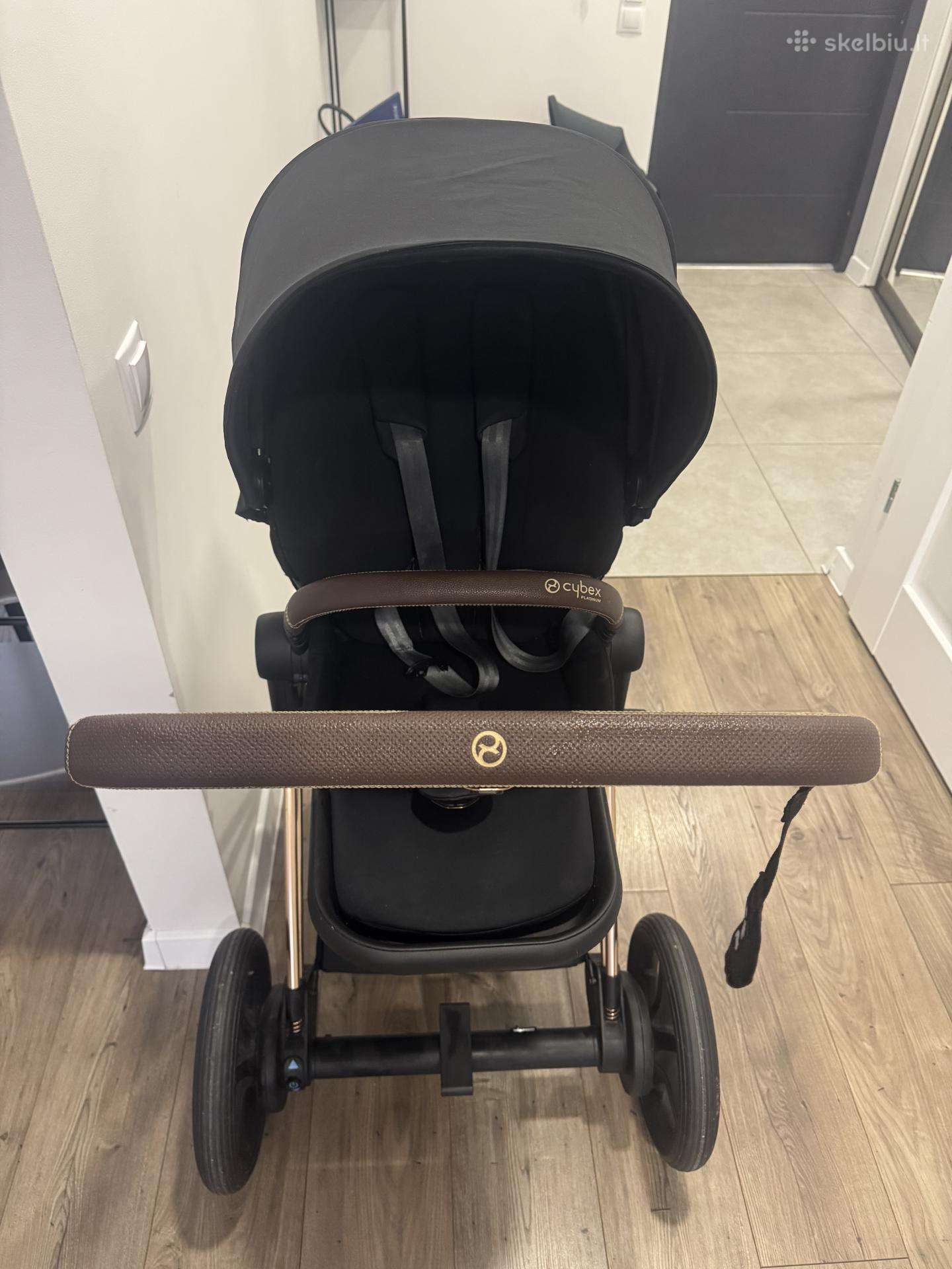 Cybex E-priam (elektrinis) rose gold remas