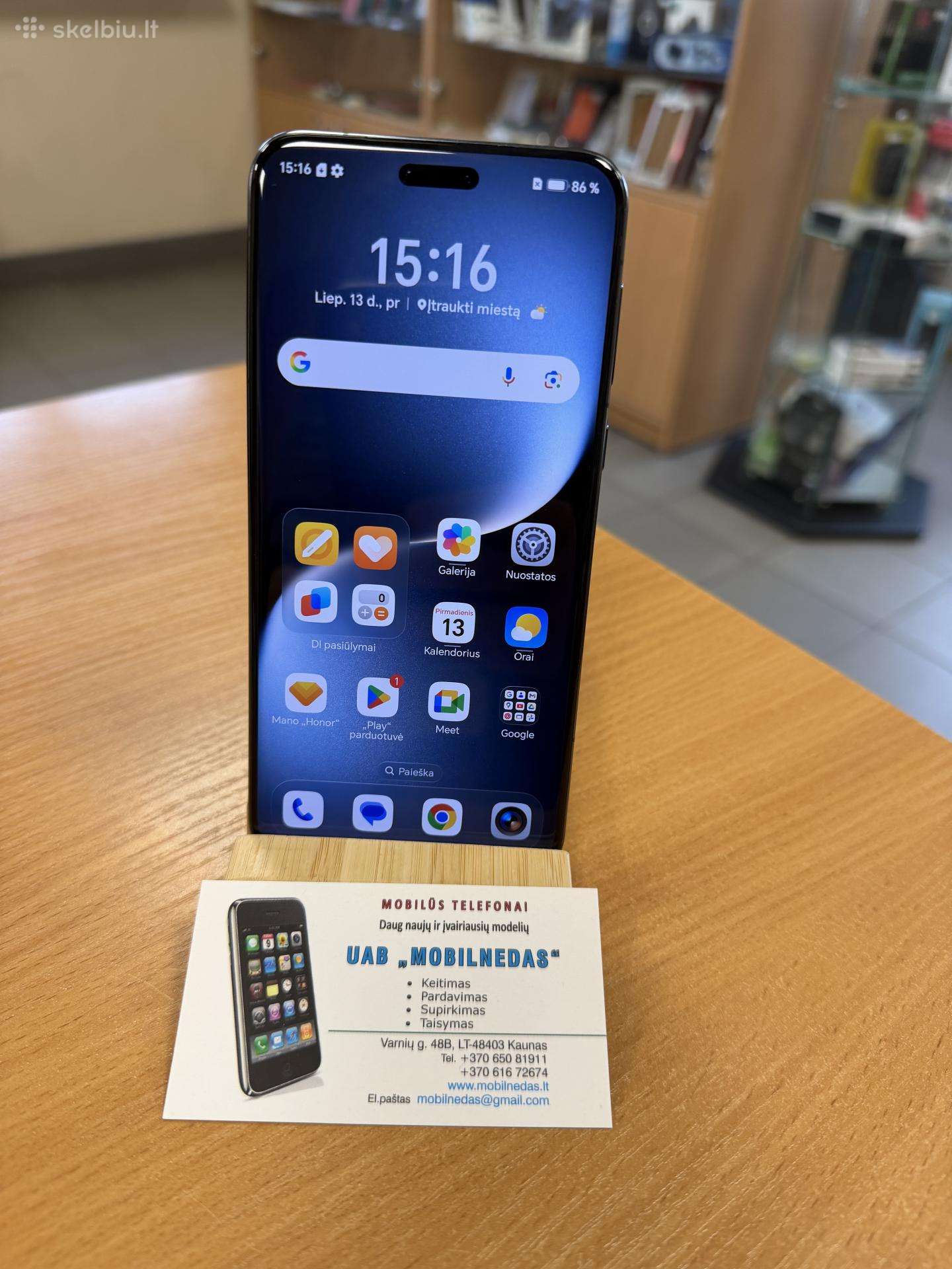 Honor Magic 7 Pro 512gb Black Kaina 460eur