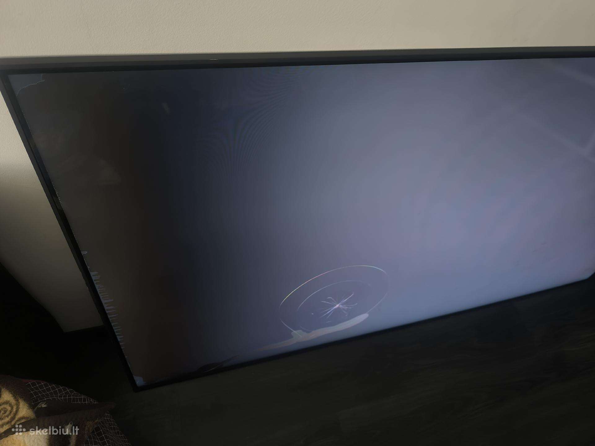 LG 75qned87t6b televizorius, skilęs ekranas
