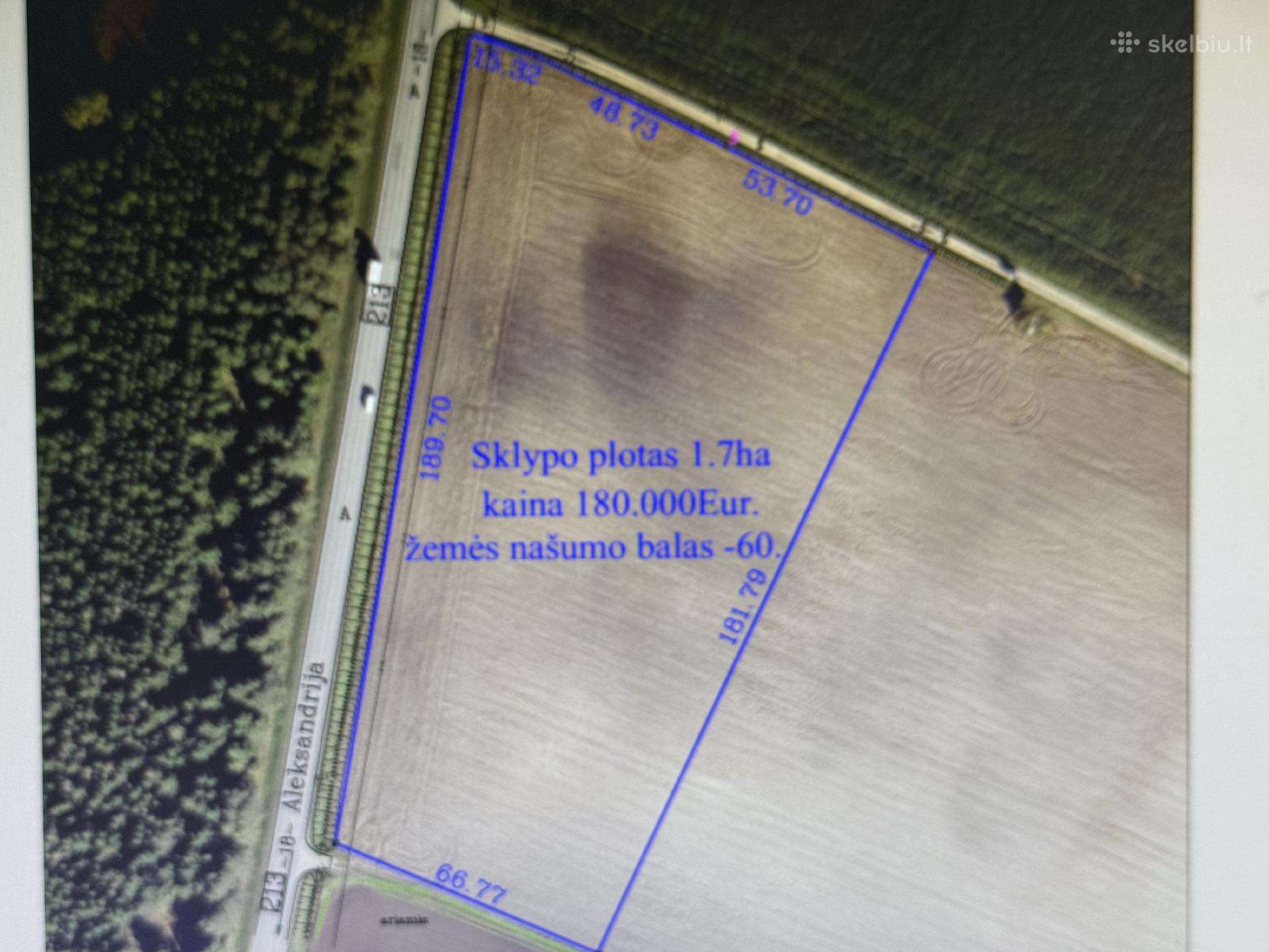 Parduodamas Žemės sklypas