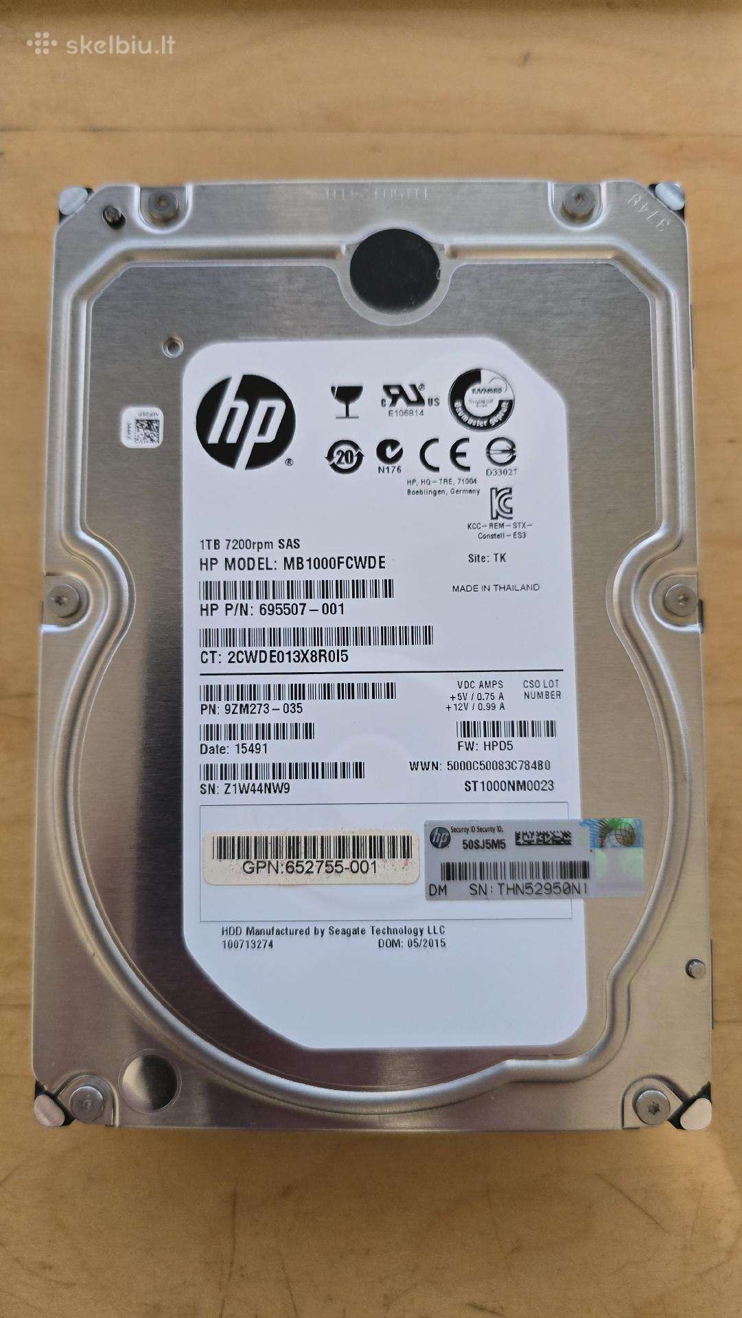 3.5" Sas HDD 73gb-600gb 1tb 2tb 3tb 4tb