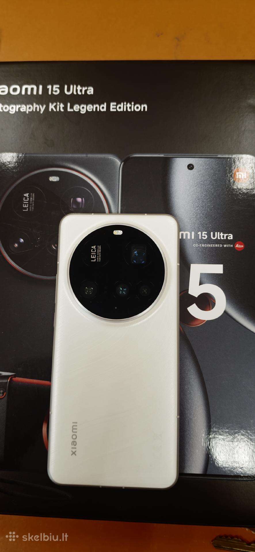 Xiaomi 15 ultra 512 GB white pirktas LT