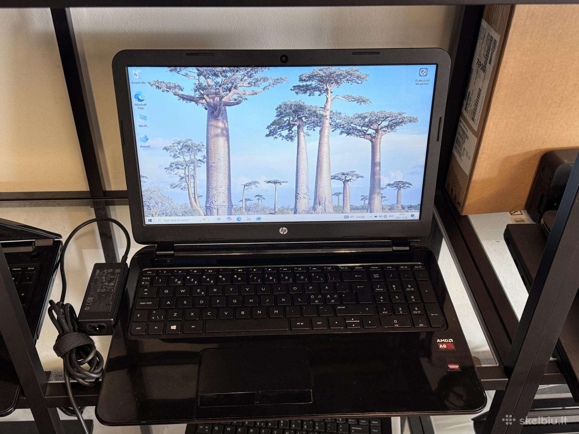Hp 15.6led amd Quad a8-6410 Ram8gb Ssd256gb 125e