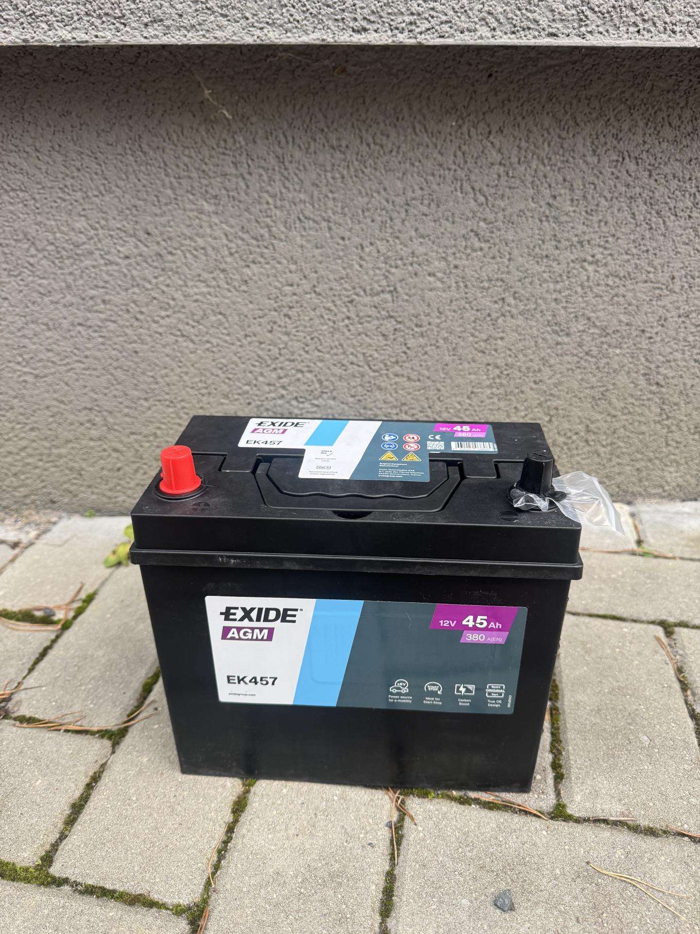 Exide Agm Ek457 start-stop akumuliatorius - Naujas