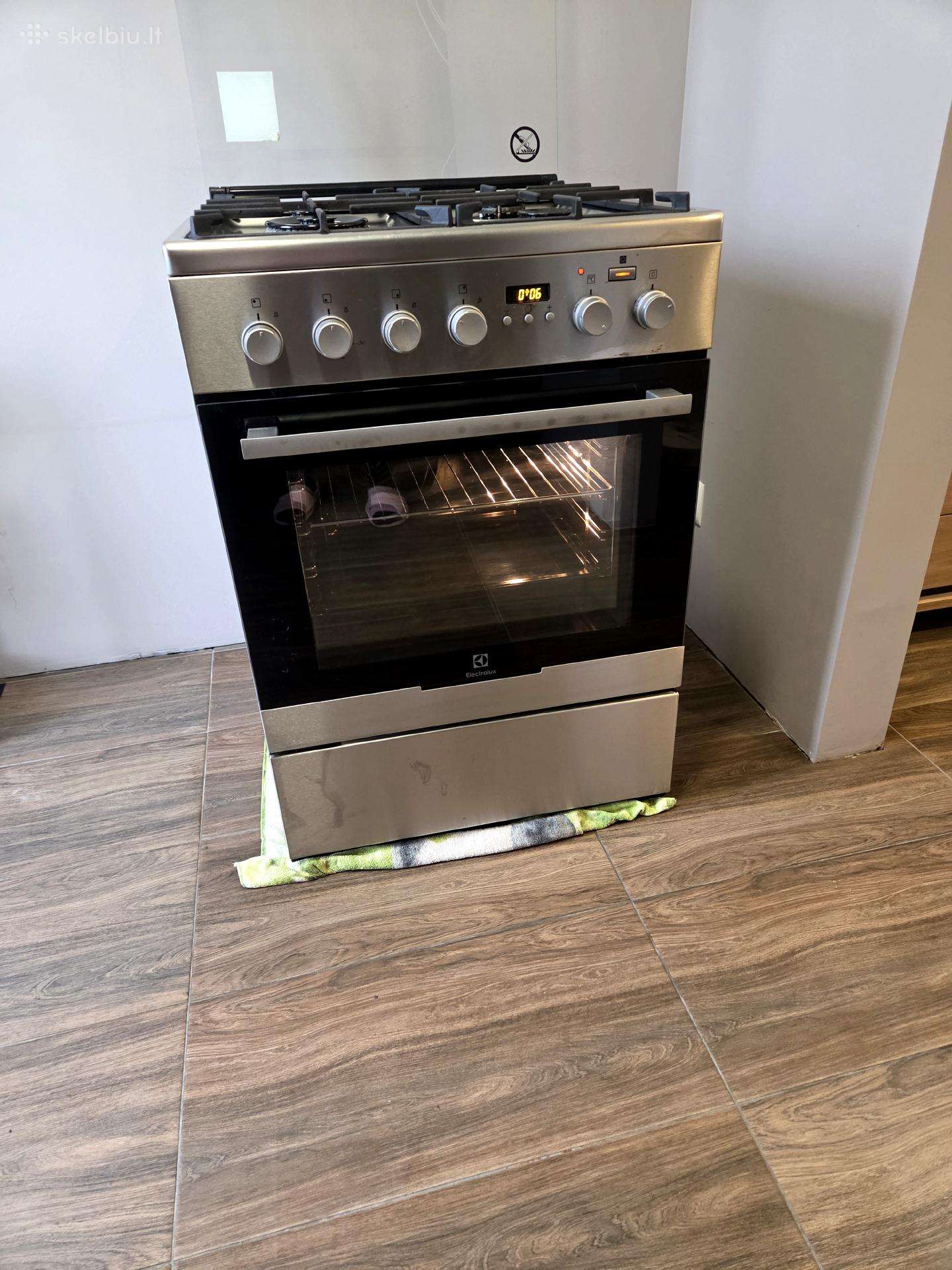 Electrolux dujinė viryklė su elektrine orkaite