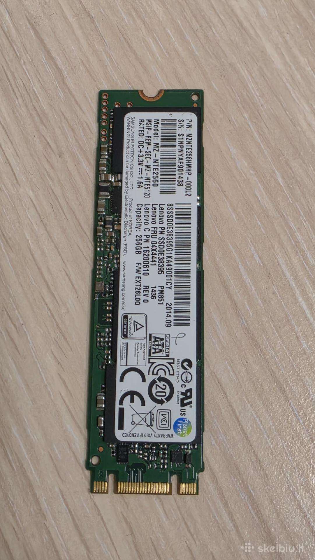 Samsung SSD Sata III M.2 2280 256gb