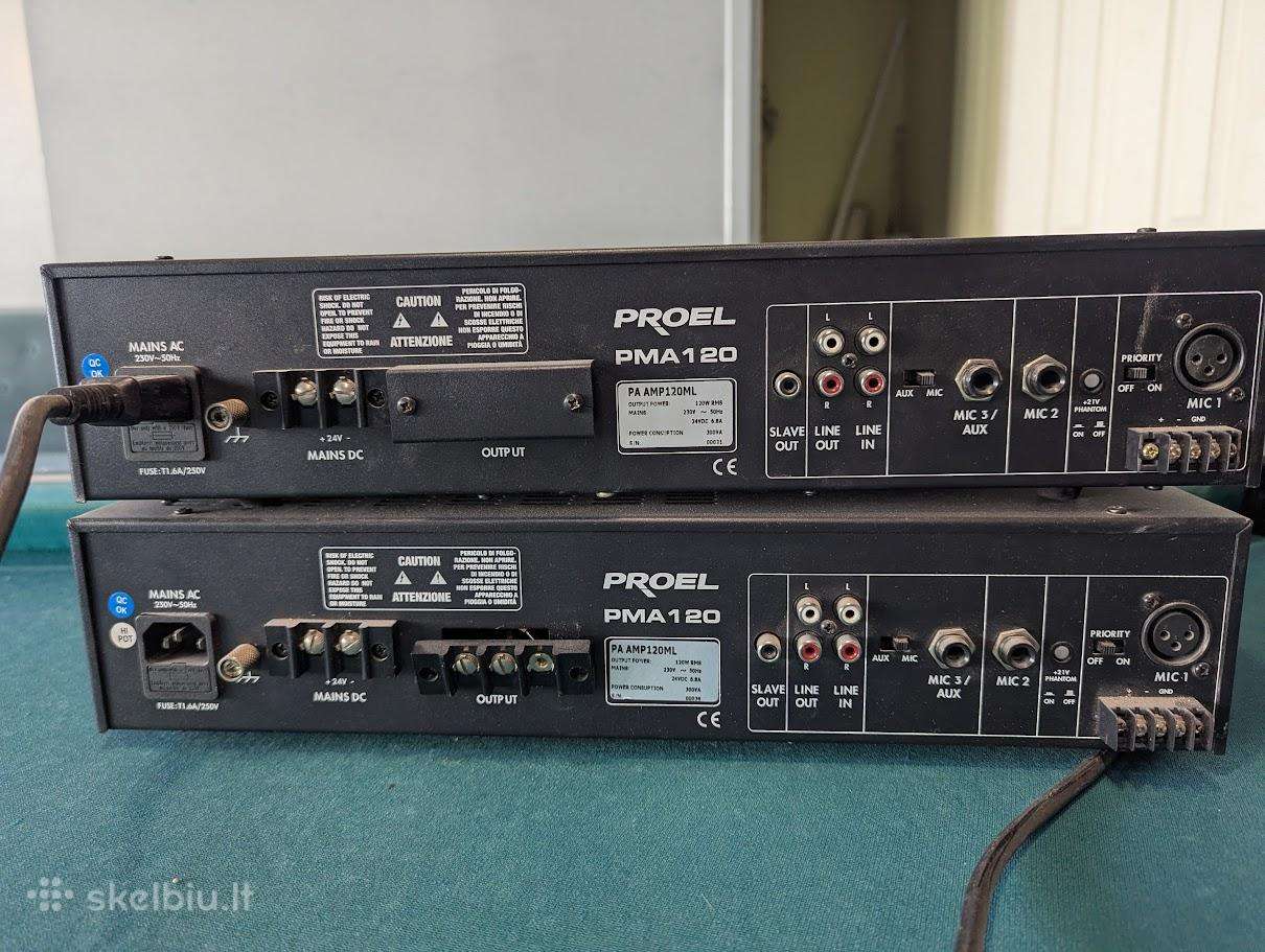 Proel Pma120 stiprintuvai