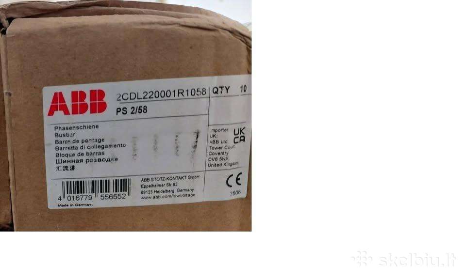 Parduodu fazines šynas (phase bushbar) Abb 10mm2