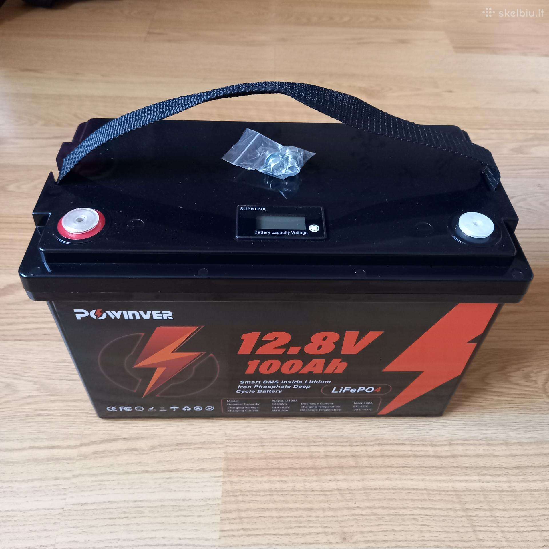 12v Lifepo4 akumuliatorius ir įtampos keitiklis