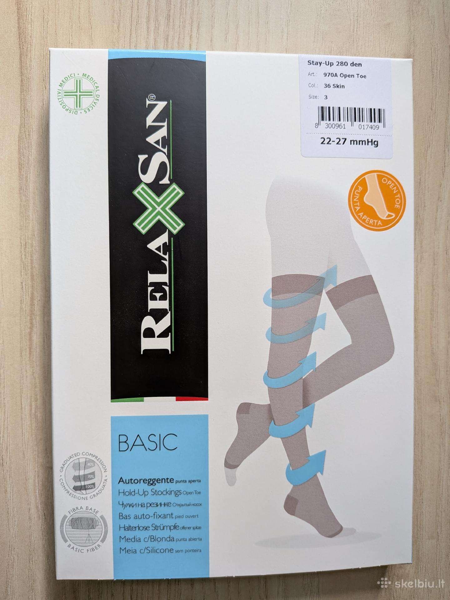 RelAXSan Basic kompresinės kojinės – 280 den