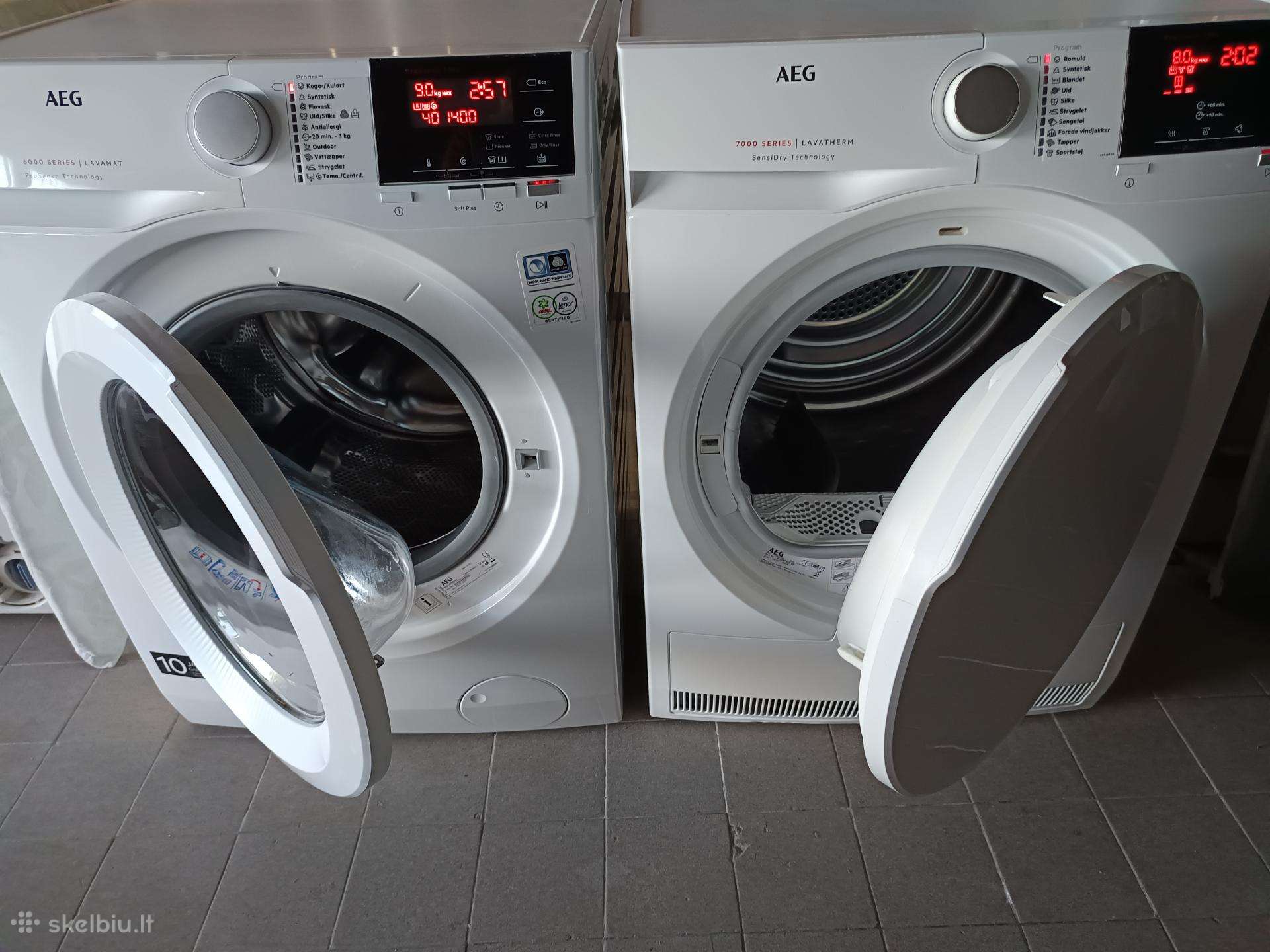 Aeg 6000-7000serijos 8-9kg komplektas su garantija