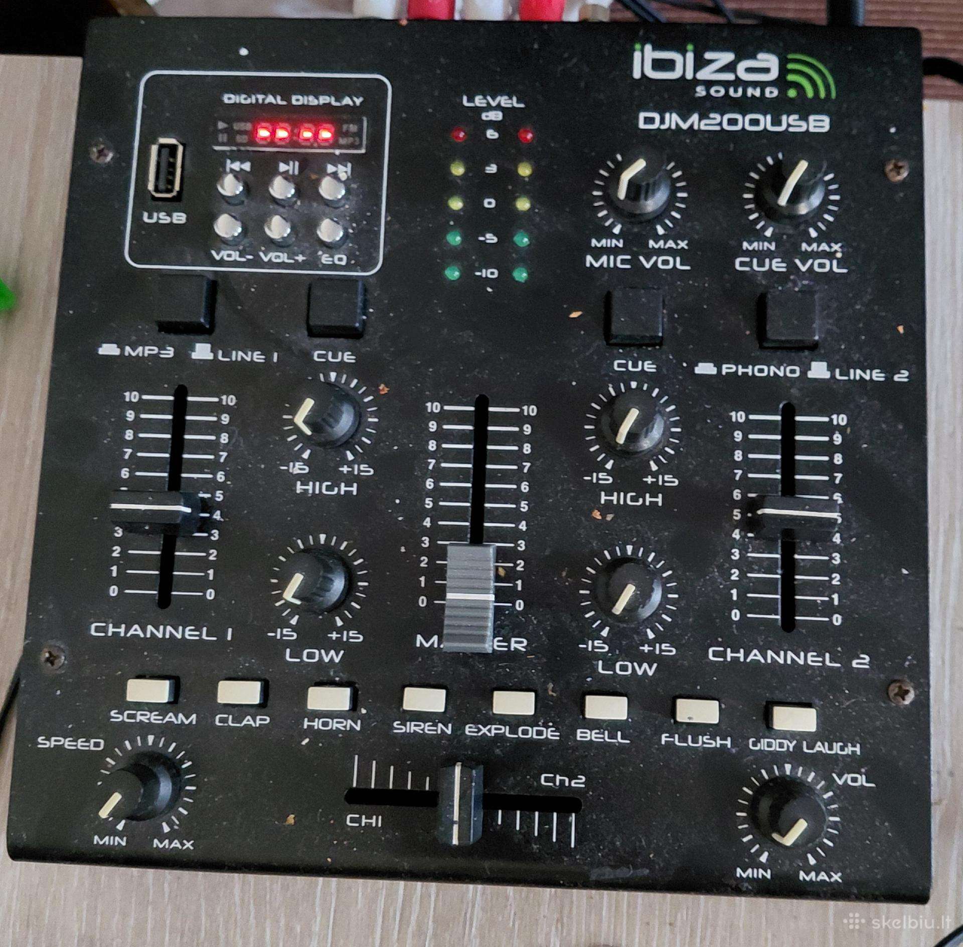 Parduodu ibiza sound dj200usb pulta
