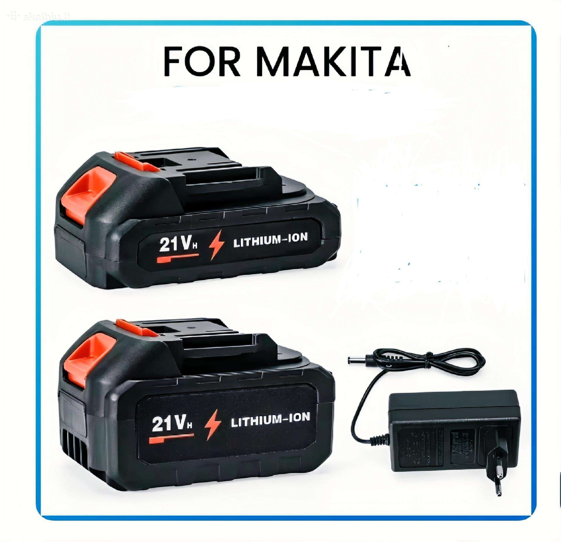 18v akumuliatorius+įkroviklis Makita įrankiams