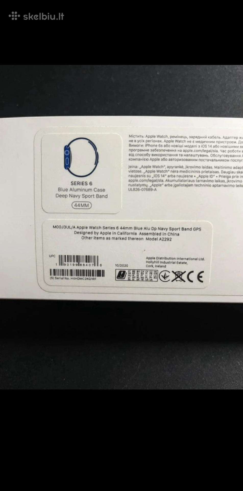 Apple Watch Series 6 44 mm GPS – Blue Aluminum