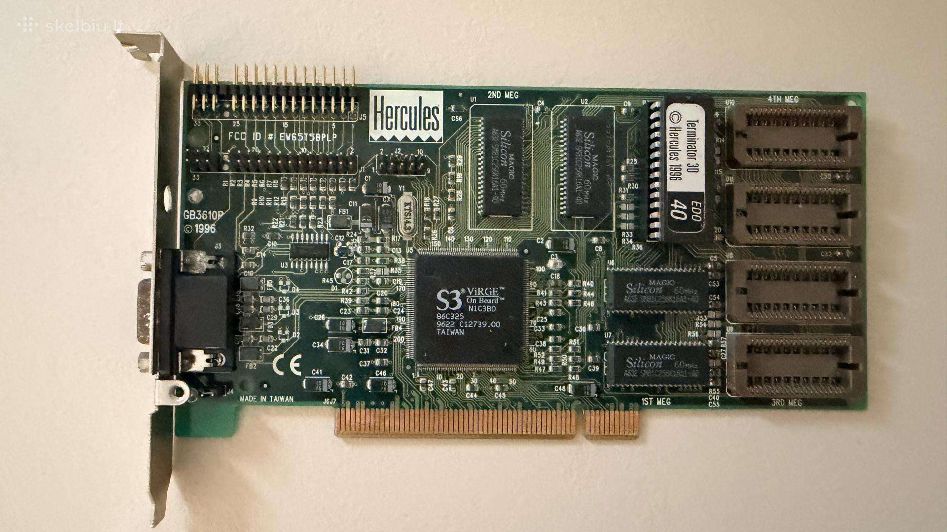 Hercules Terminator 3D S3 Virge 4mb Pci