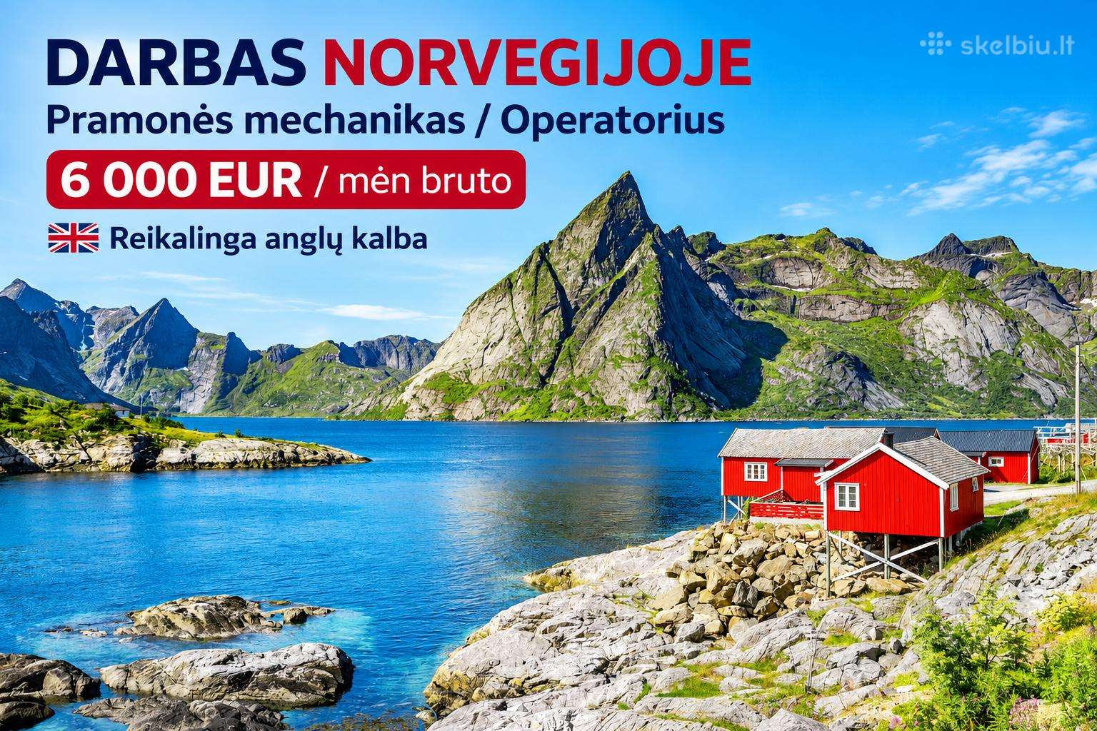 Pramonės mechanikas (-ė) Norvegija