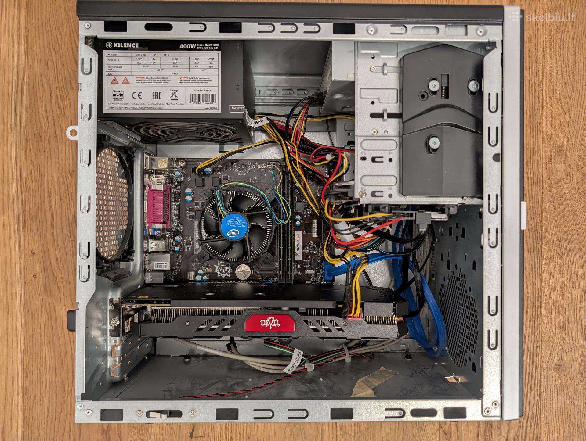 Žaidimų kompiuteris I5 / Rx570 / 16gb RAM